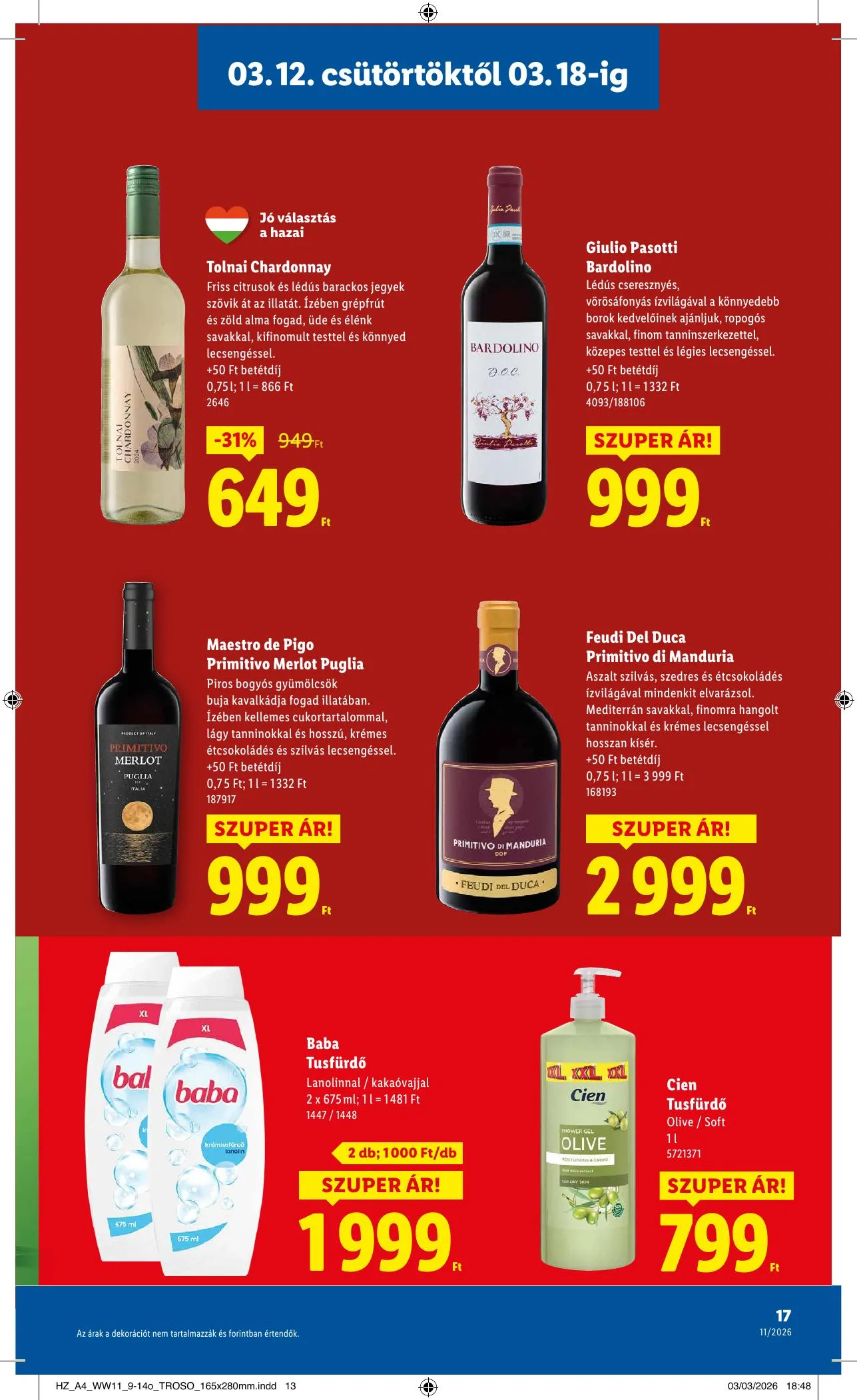 Lidl akciós újság 03.12–03.18 – 17. oldal
