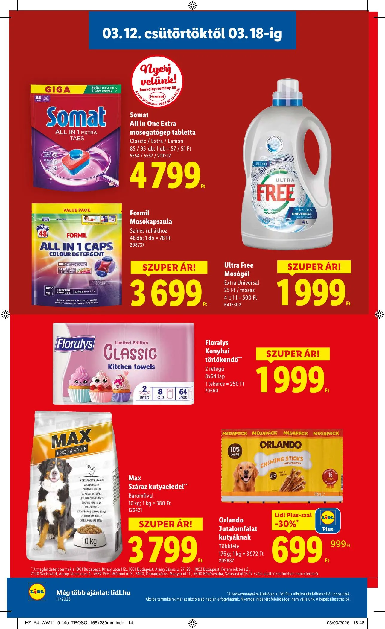 Lidl akciós újság 03.12–03.18 – 18. oldal