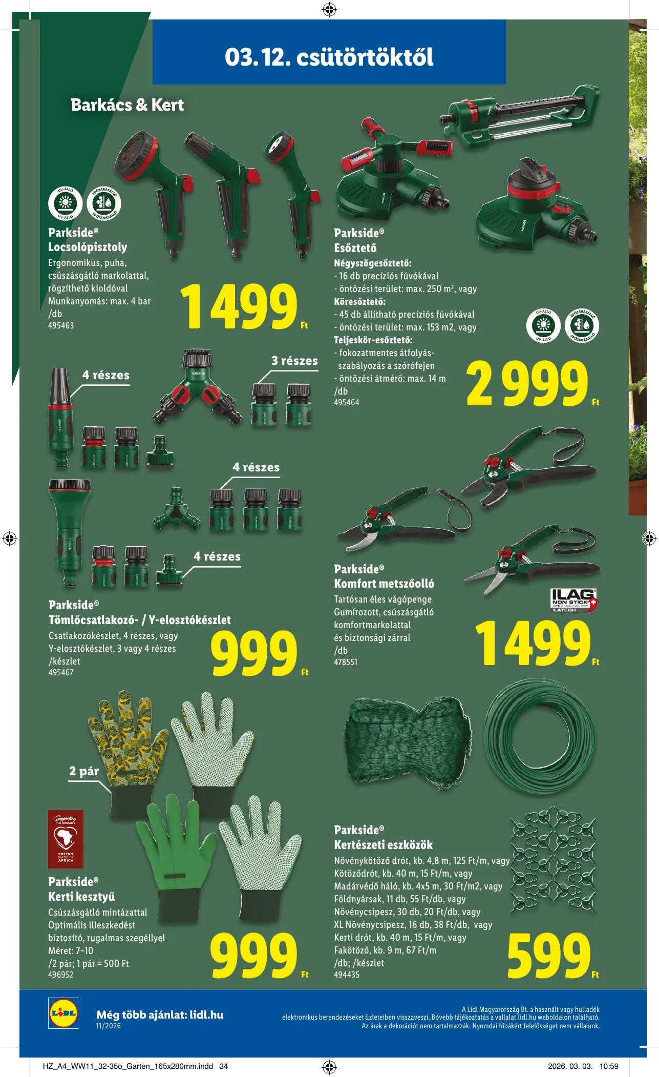 Lidl akciós újság 03.12–03.18 – 44. oldal