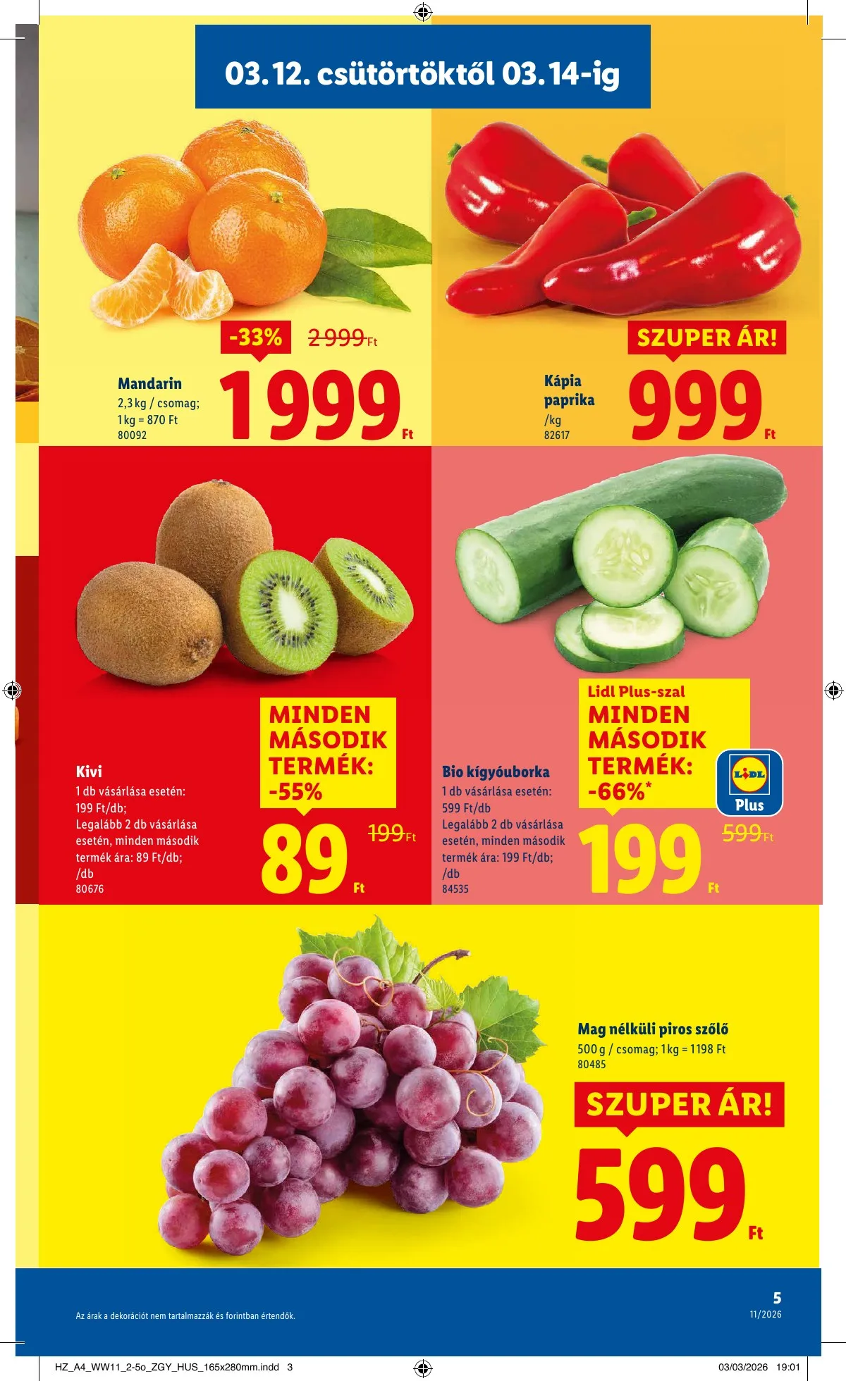 Lidl akciós újság 03.12–03.18 – 5. oldal