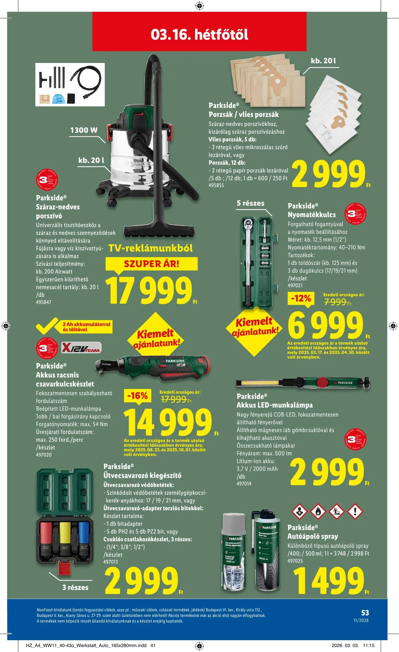 Lidl akciós újság 03.12–03.18 – 53. oldal