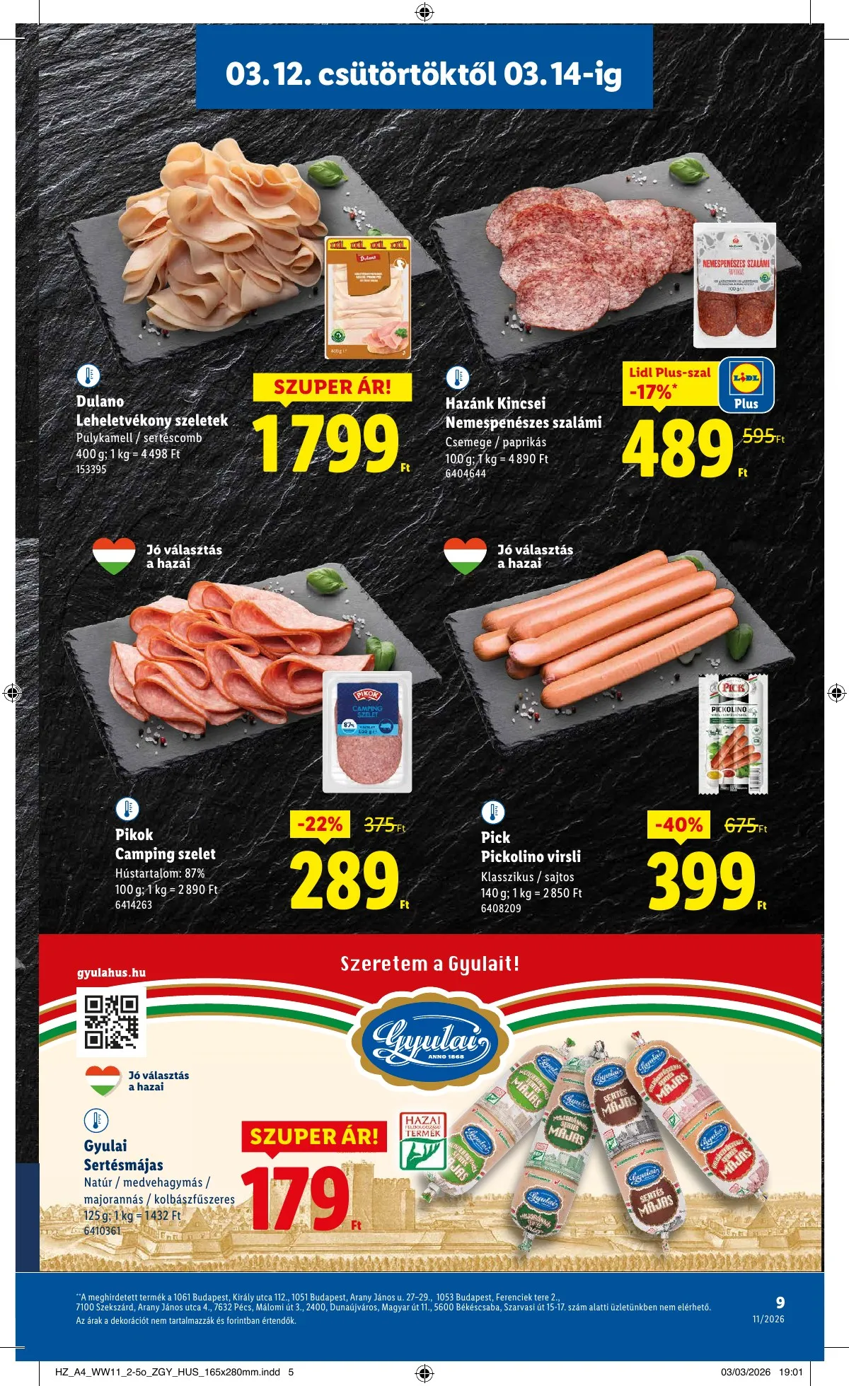 Lidl akciós újság 03.12–03.18 – 9. oldal