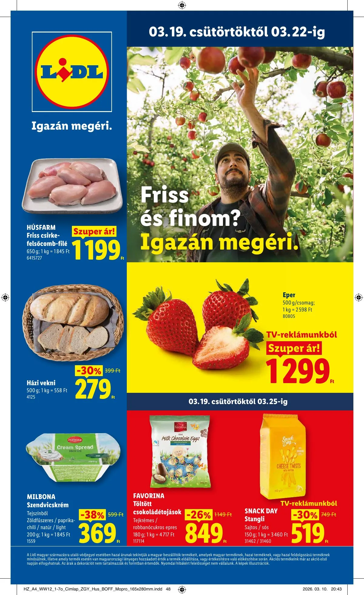 Lidl akciós újság 03.19–03.25