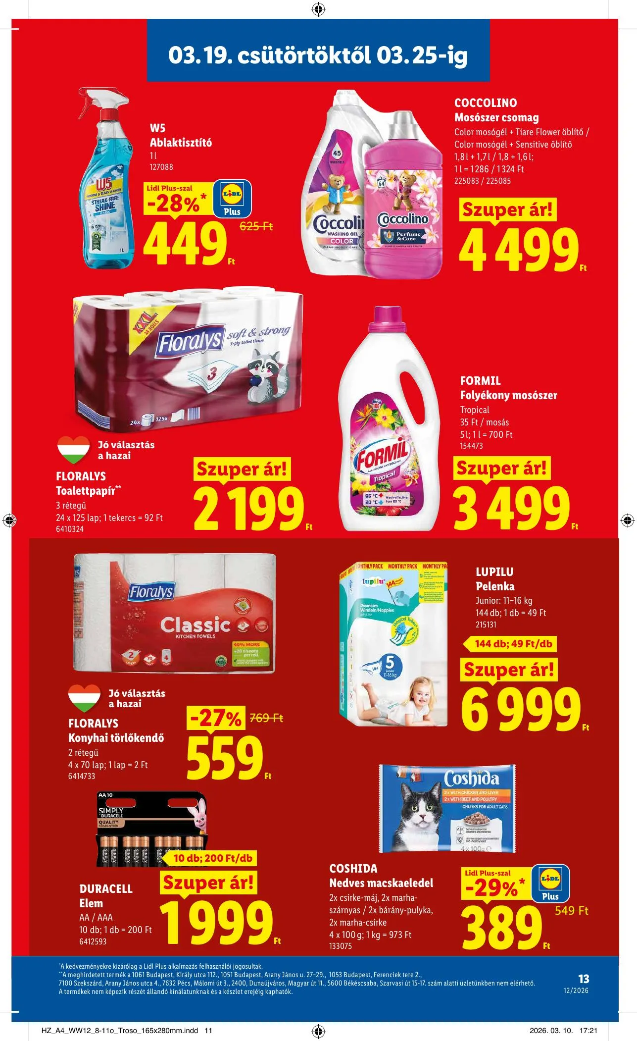 Lidl akciós újság 03.19–03.25 – 13. oldal