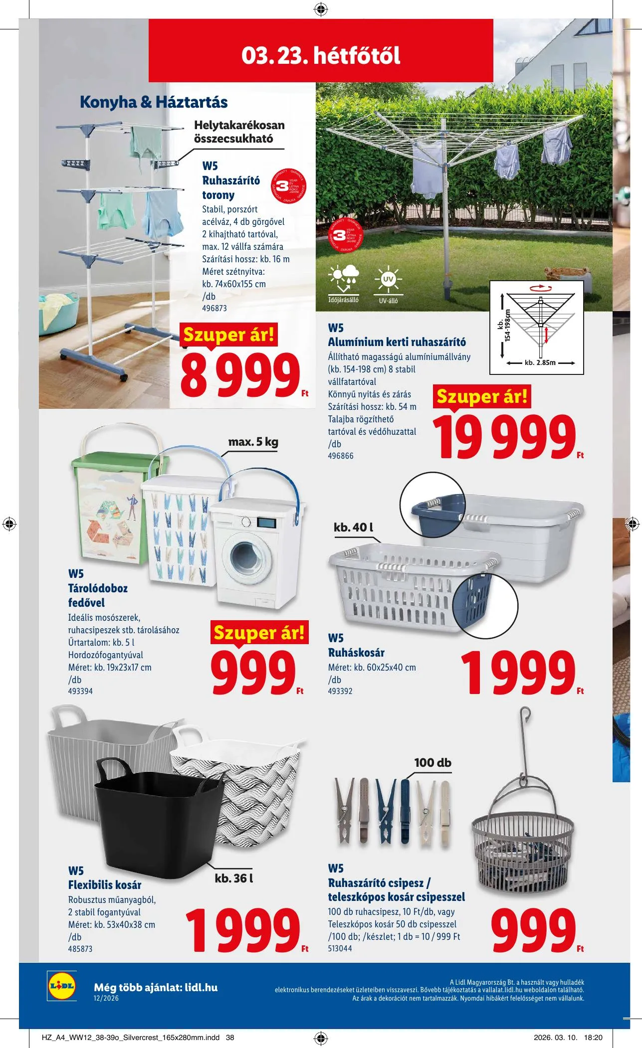 Lidl akciós újság 03.19–03.25 – 44. oldal