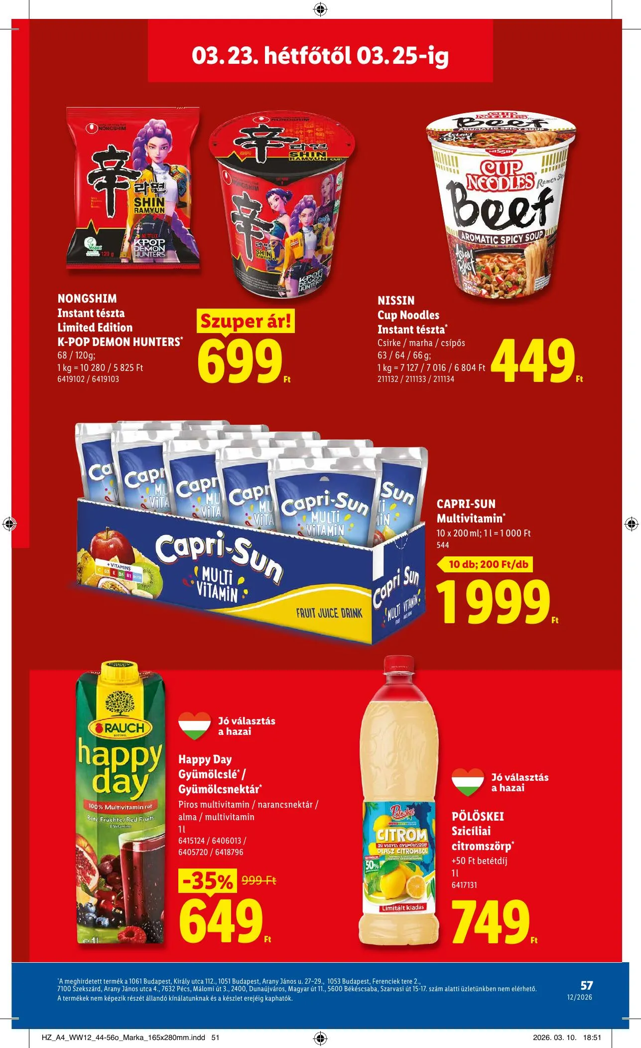 Lidl akciós újság 03.19–03.25 – 57. oldal