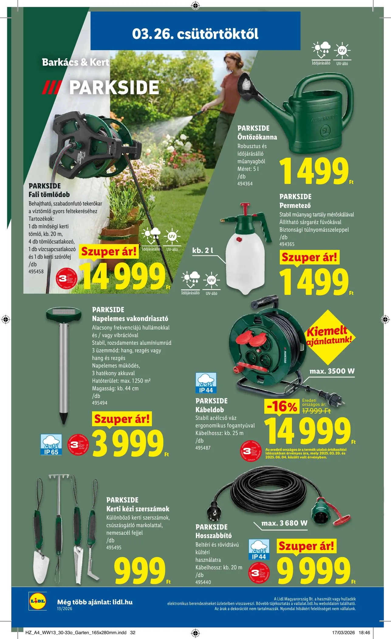 Lidl akciós újság 03.26–03.31 – 38. oldal