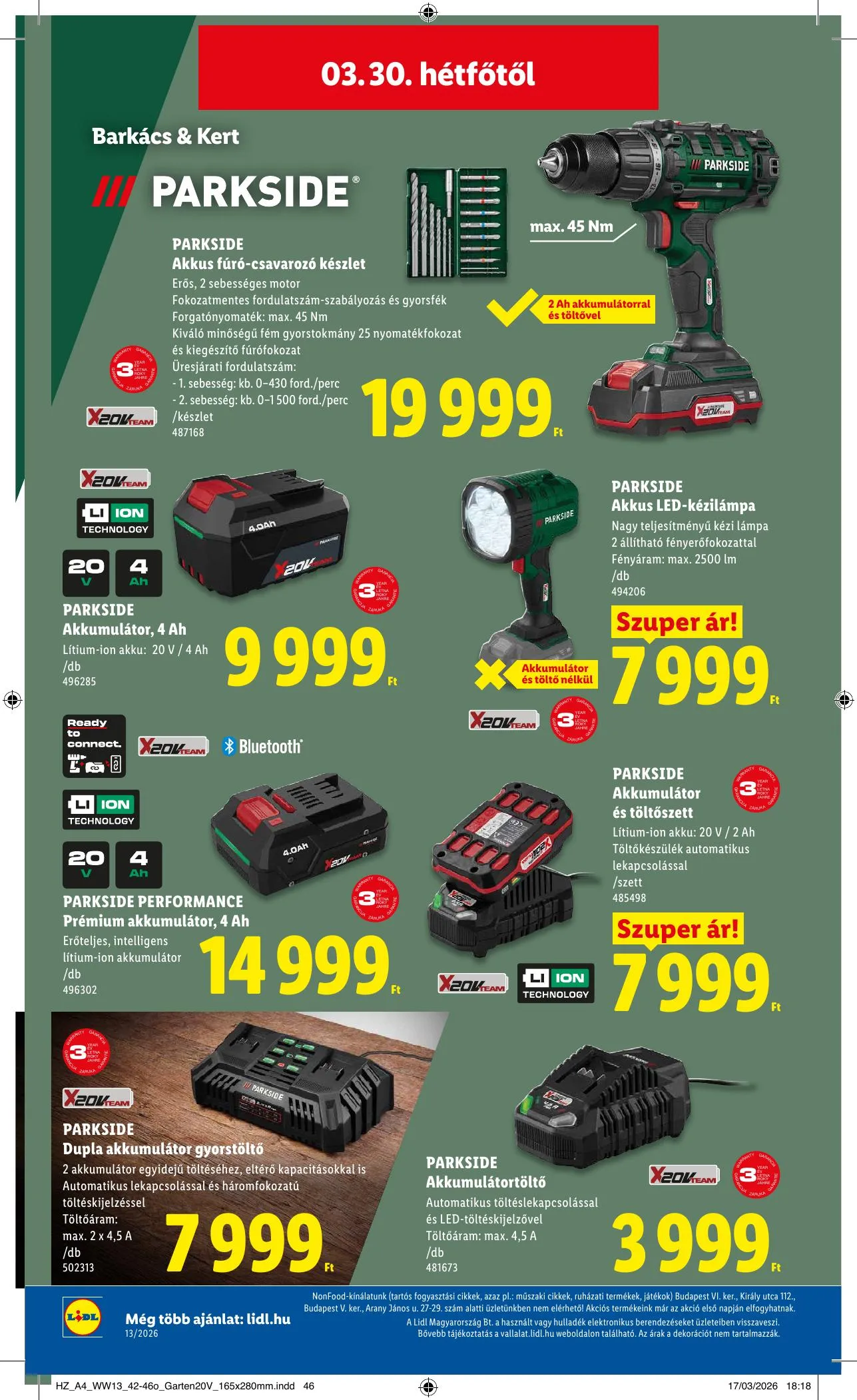 Lidl akciós újság 03.26–03.31 – 56. oldal