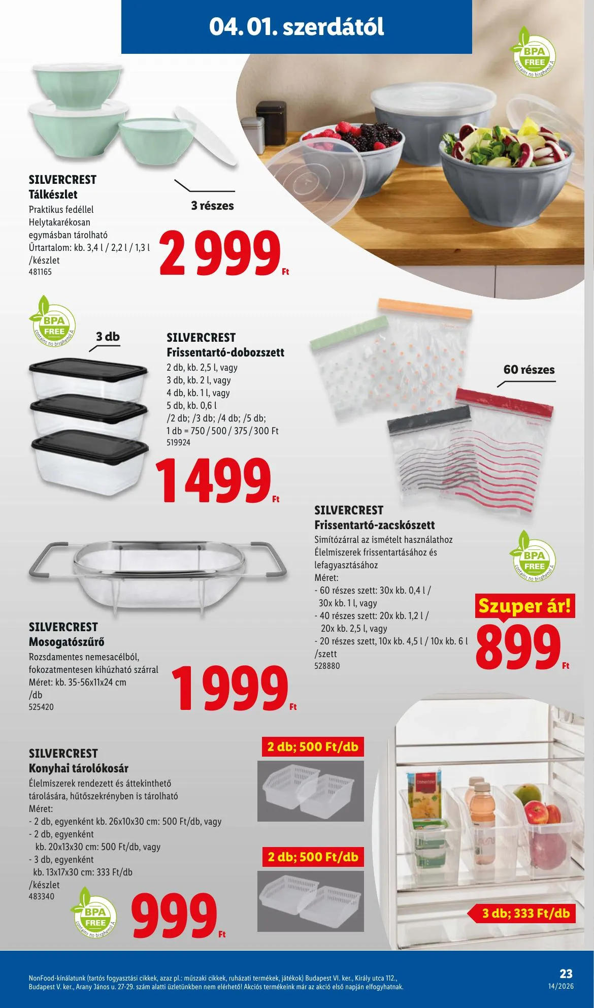 Lidl akciós újság 04.01–04.08 – 23. oldal