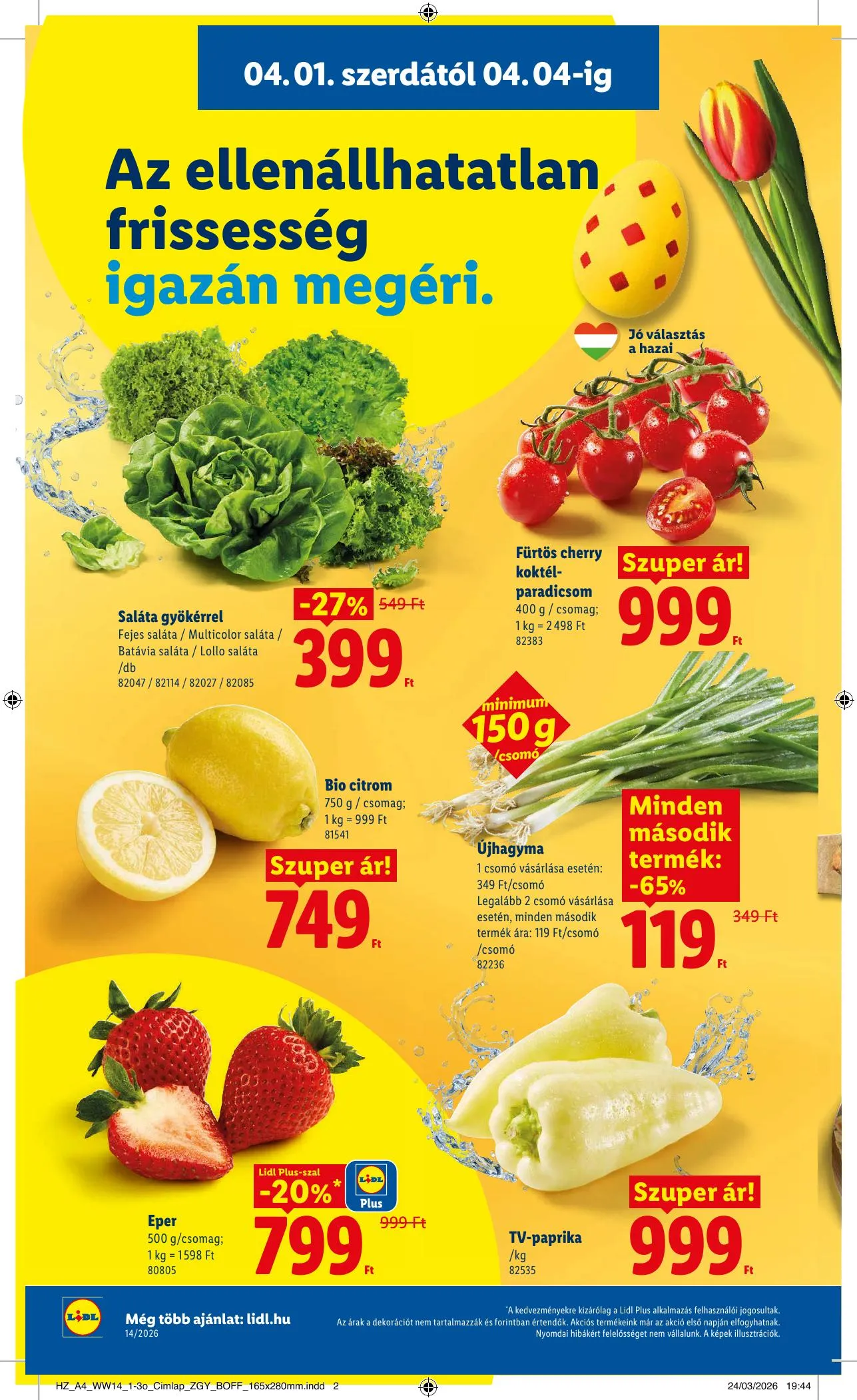 Lidl akciós újság 04.01–04.08 – 4. oldal