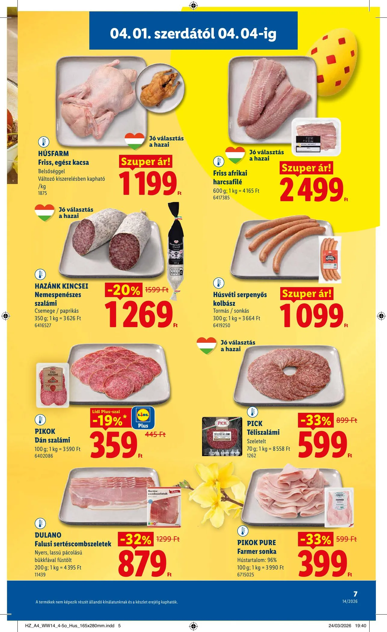 Lidl akciós újság 04.01–04.08 – 7. oldal