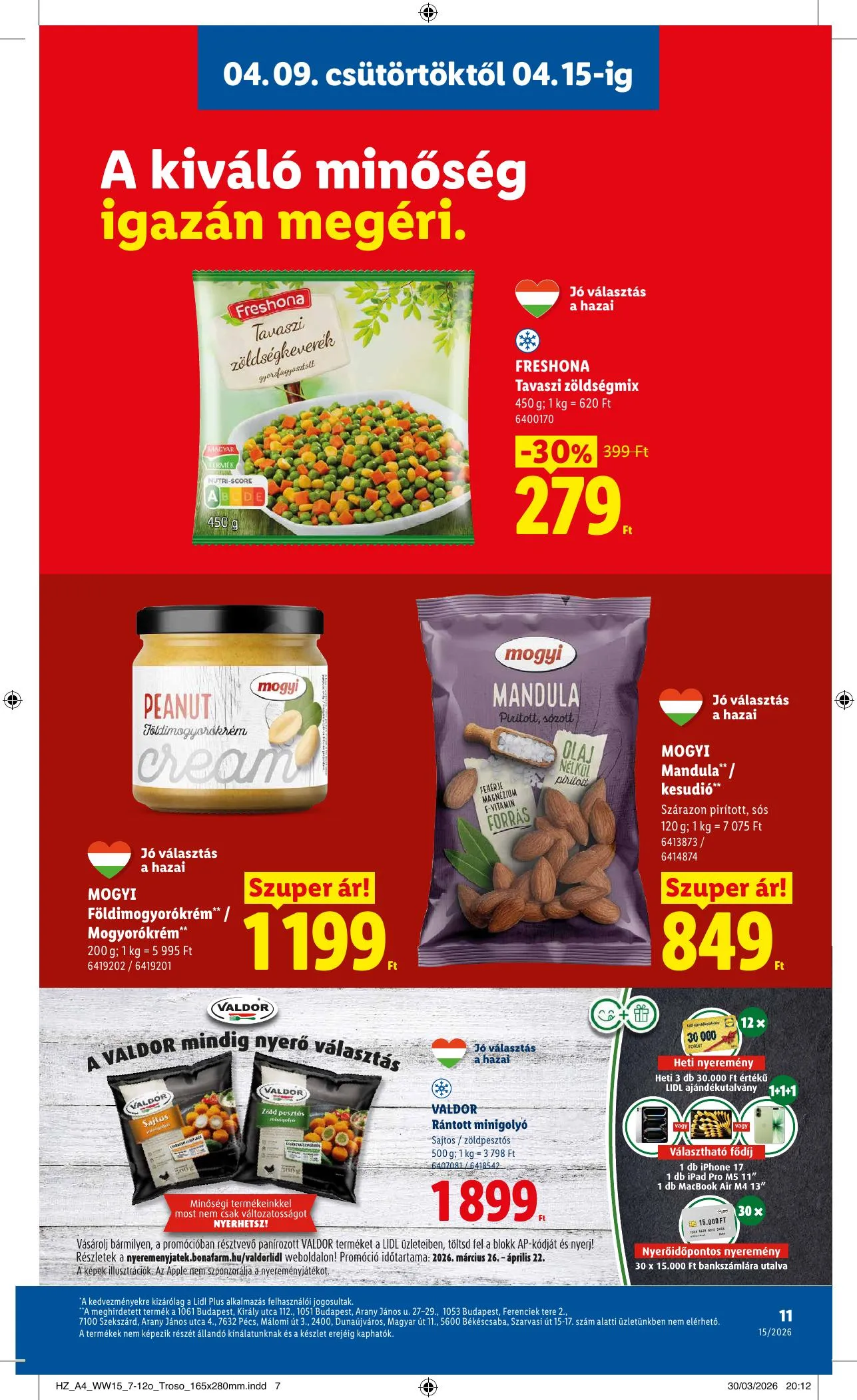 Lidl akciós újság 04.09–04.15 – 11. oldal