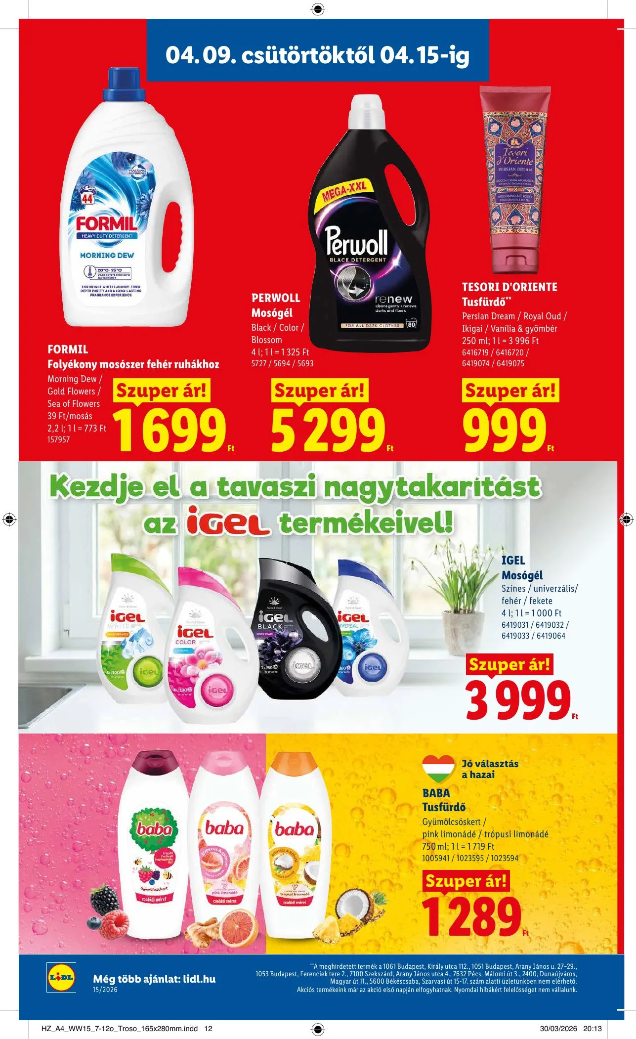 Lidl akciós újság 04.09–04.15 – 16. oldal