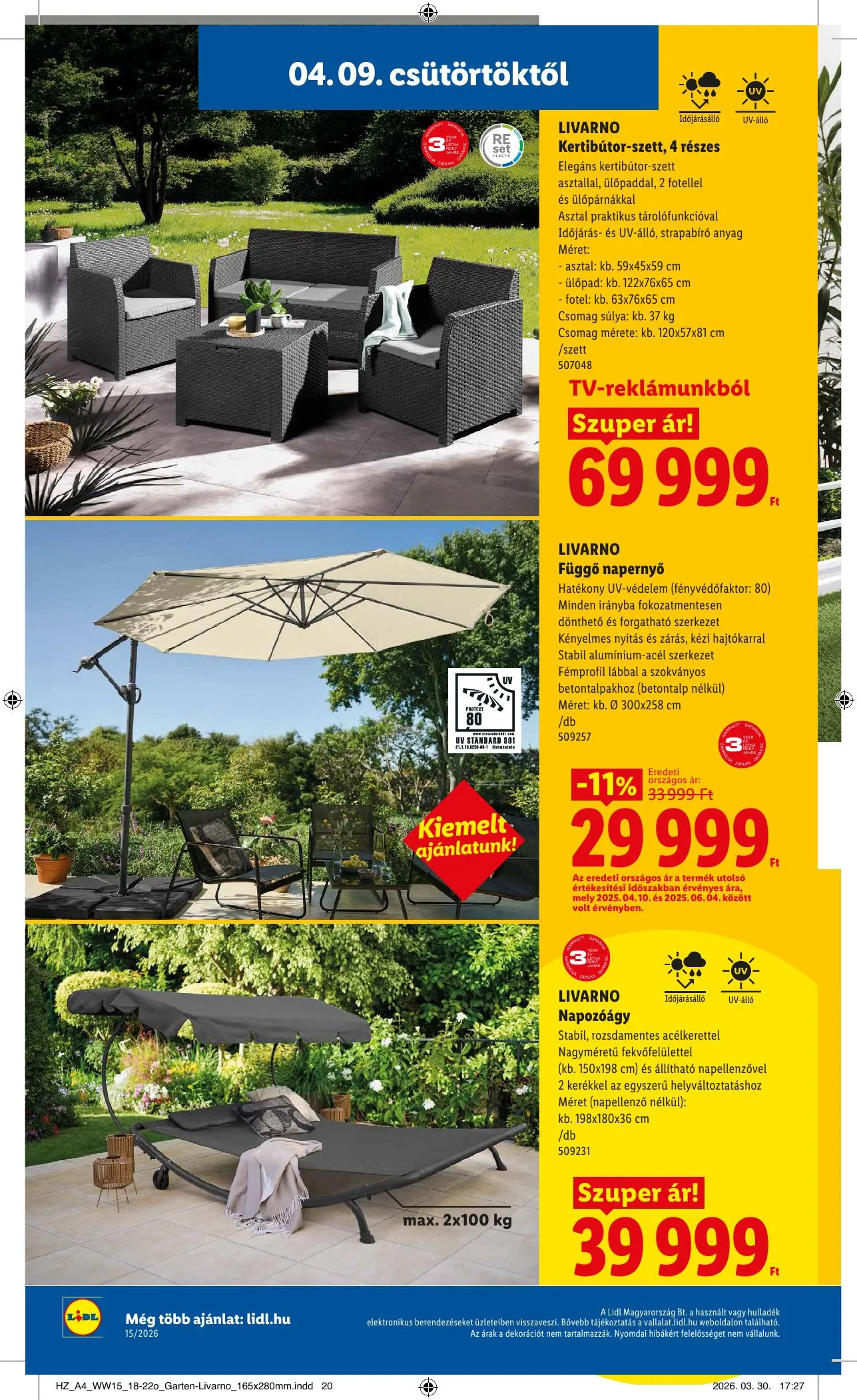Lidl akciós újság 04.09–04.15 – 28. oldal