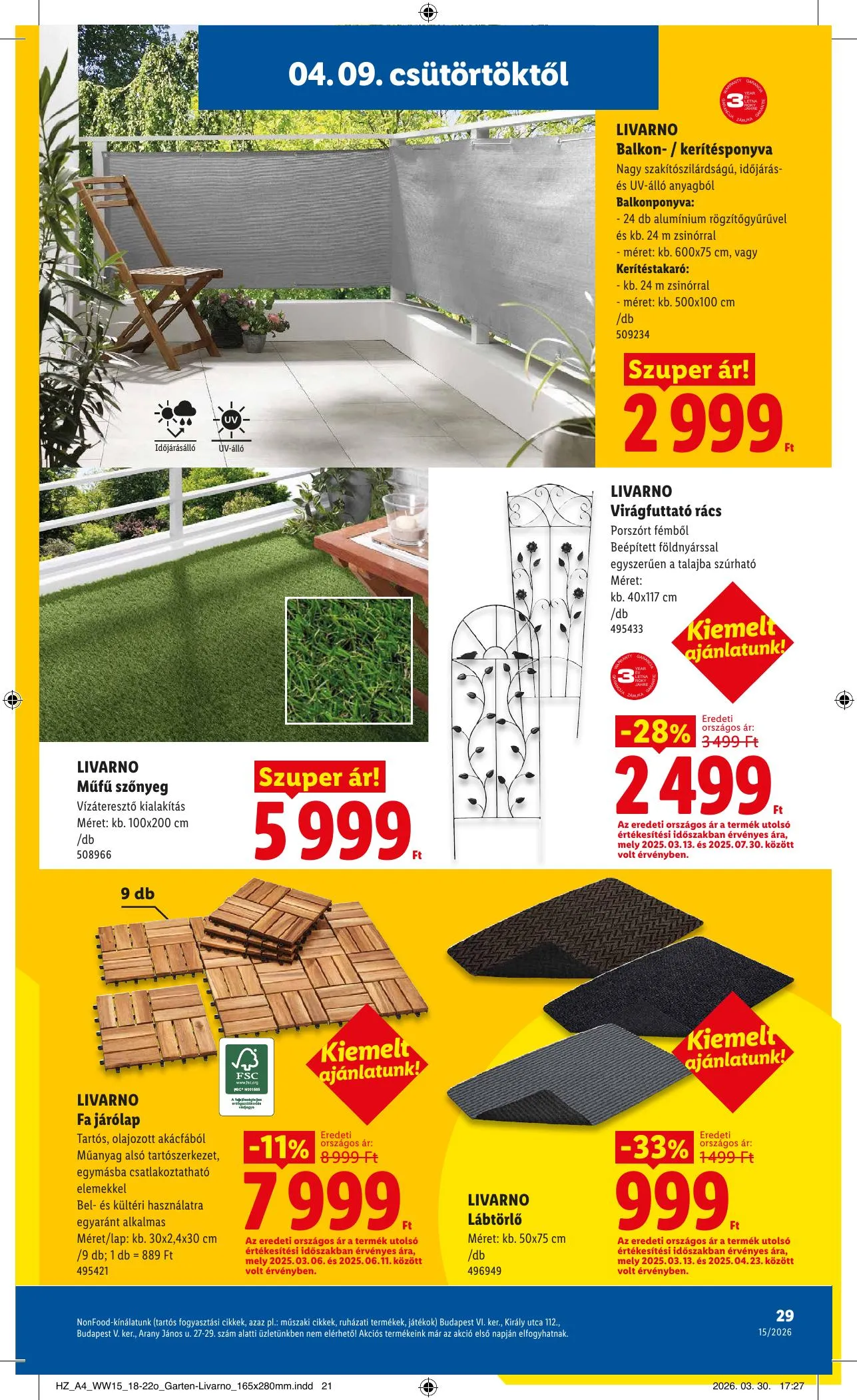 Lidl akciós újság 04.09–04.15 – 29. oldal