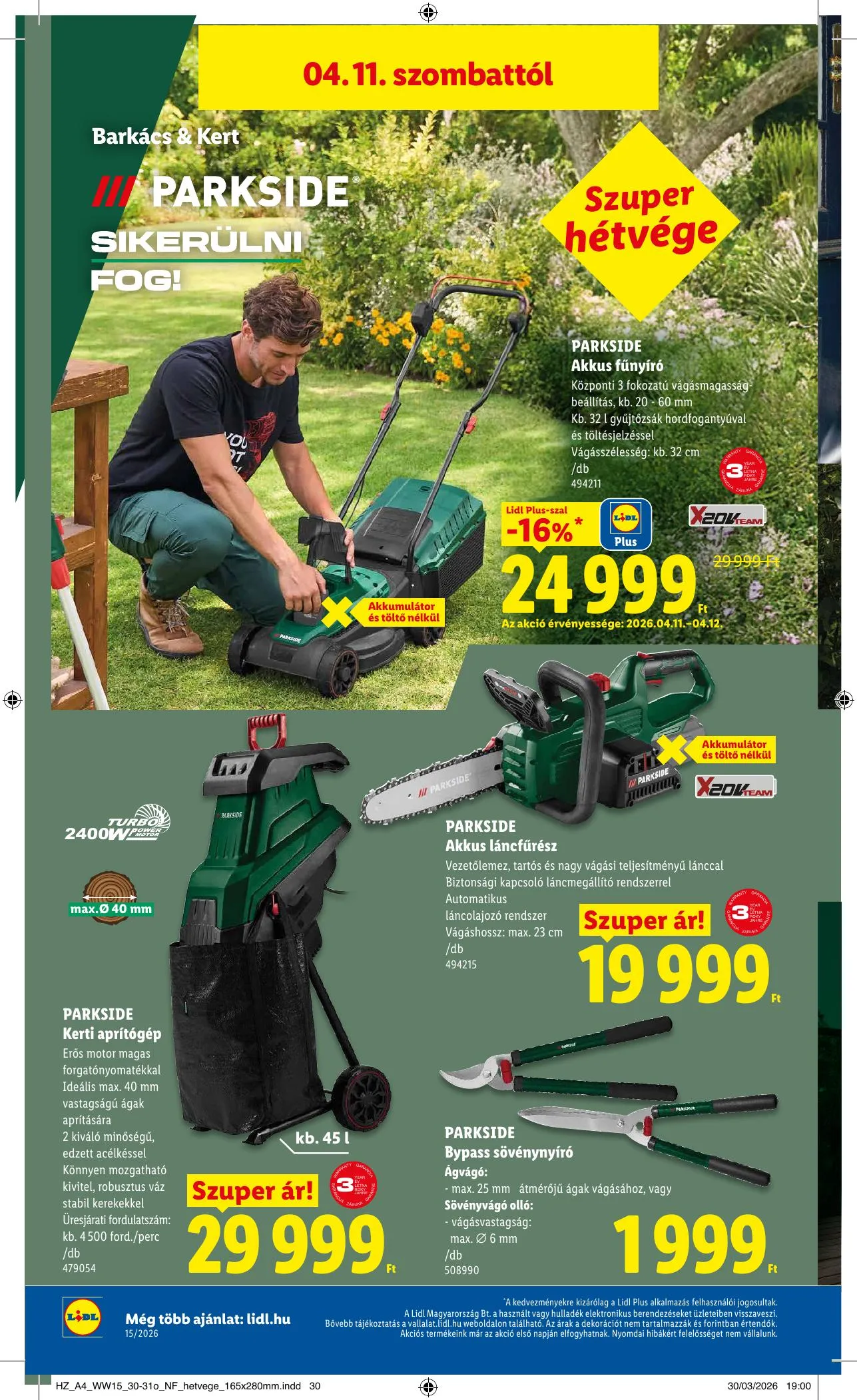 Lidl akciós újság 04.09–04.15 – 40. oldal