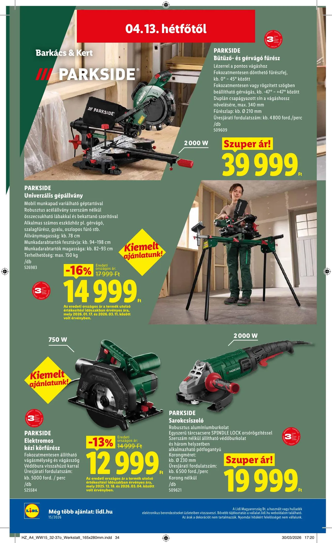 Lidl akciós újság 04.09–04.15 – 44. oldal