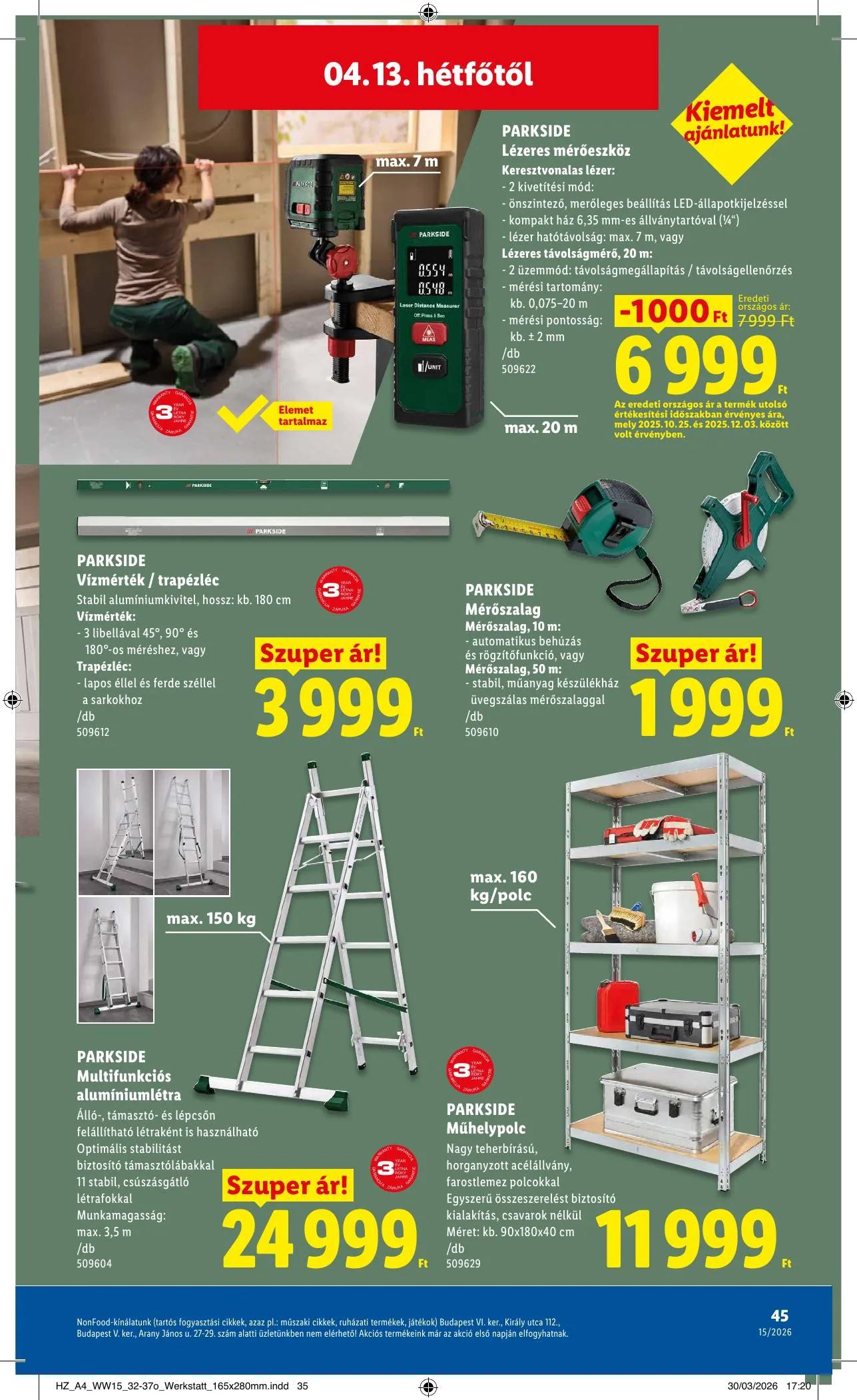Lidl akciós újság 04.09–04.15 – 45. oldal