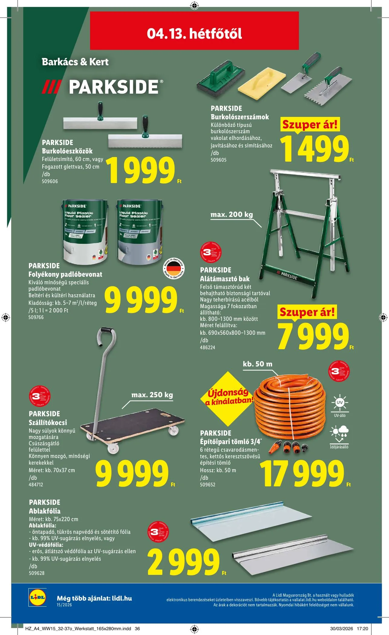 Lidl akciós újság 04.09–04.15 – 46. oldal