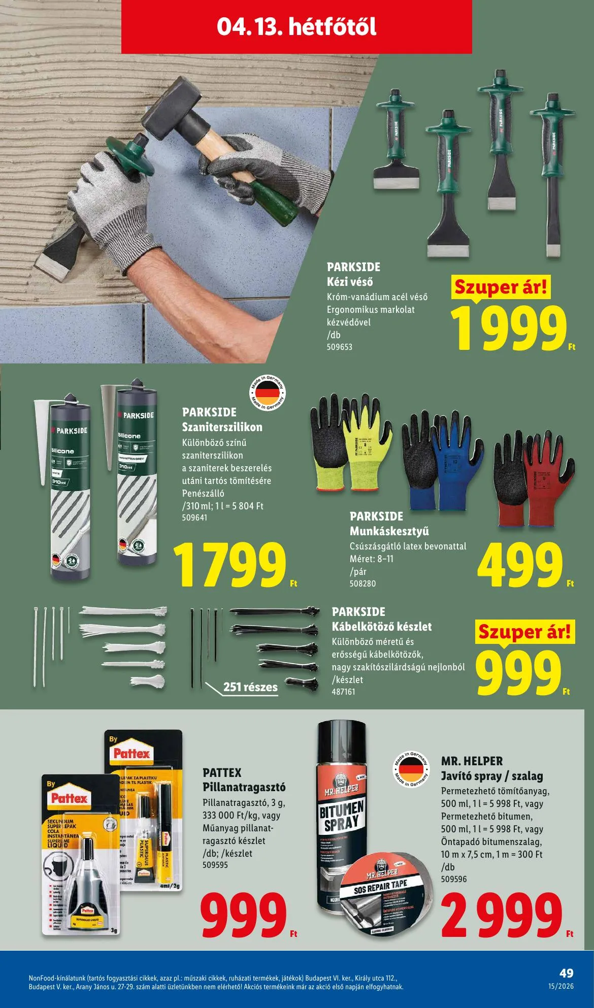 Lidl akciós újság 04.09–04.15 – 49. oldal