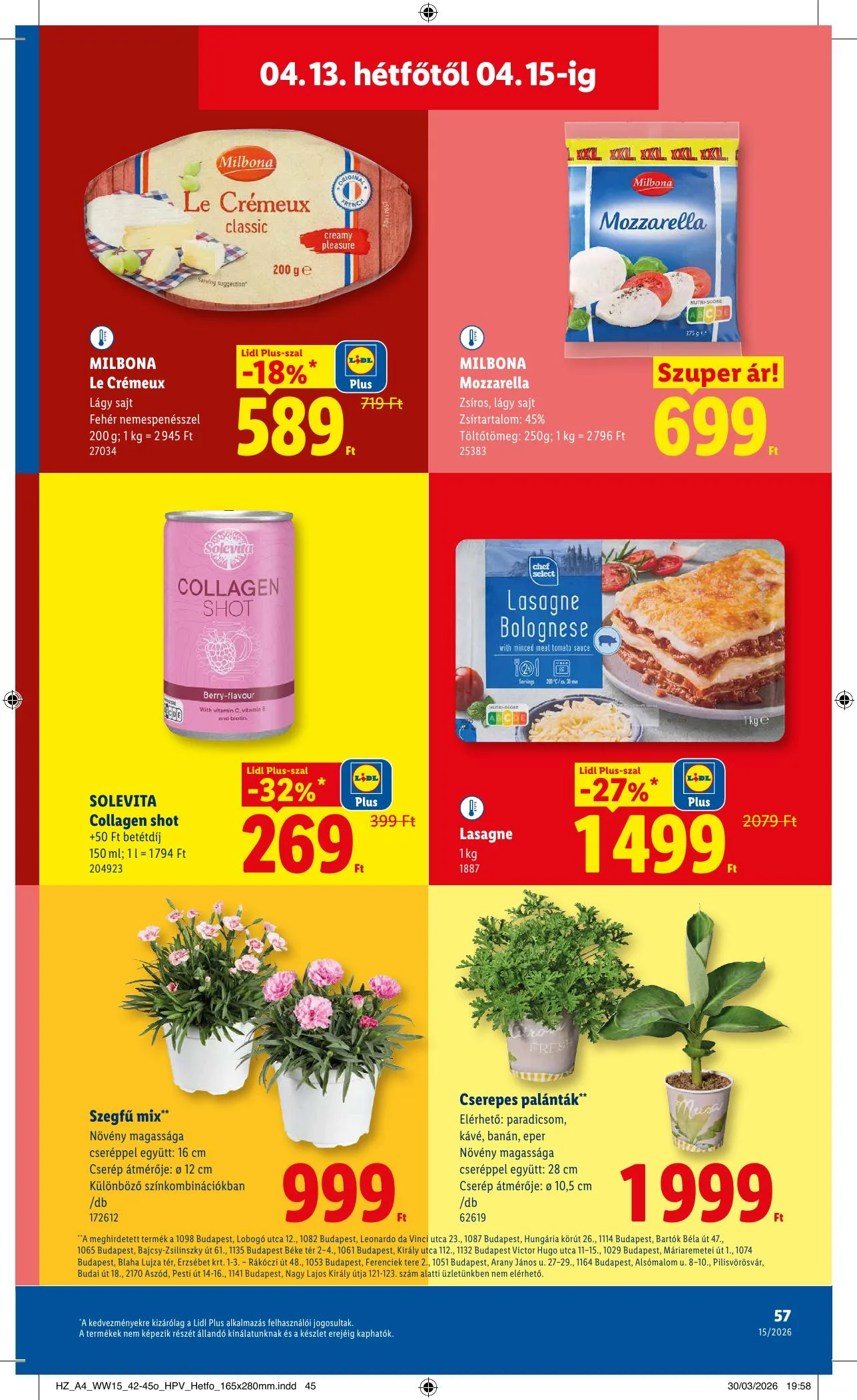 Lidl akciós újság 04.09–04.15 – 57. oldal