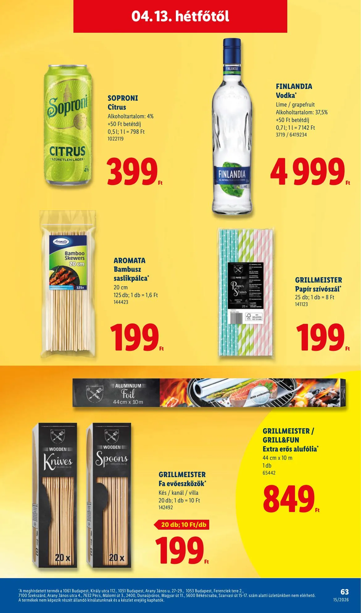 Lidl akciós újság 04.09–04.15 – 63. oldal