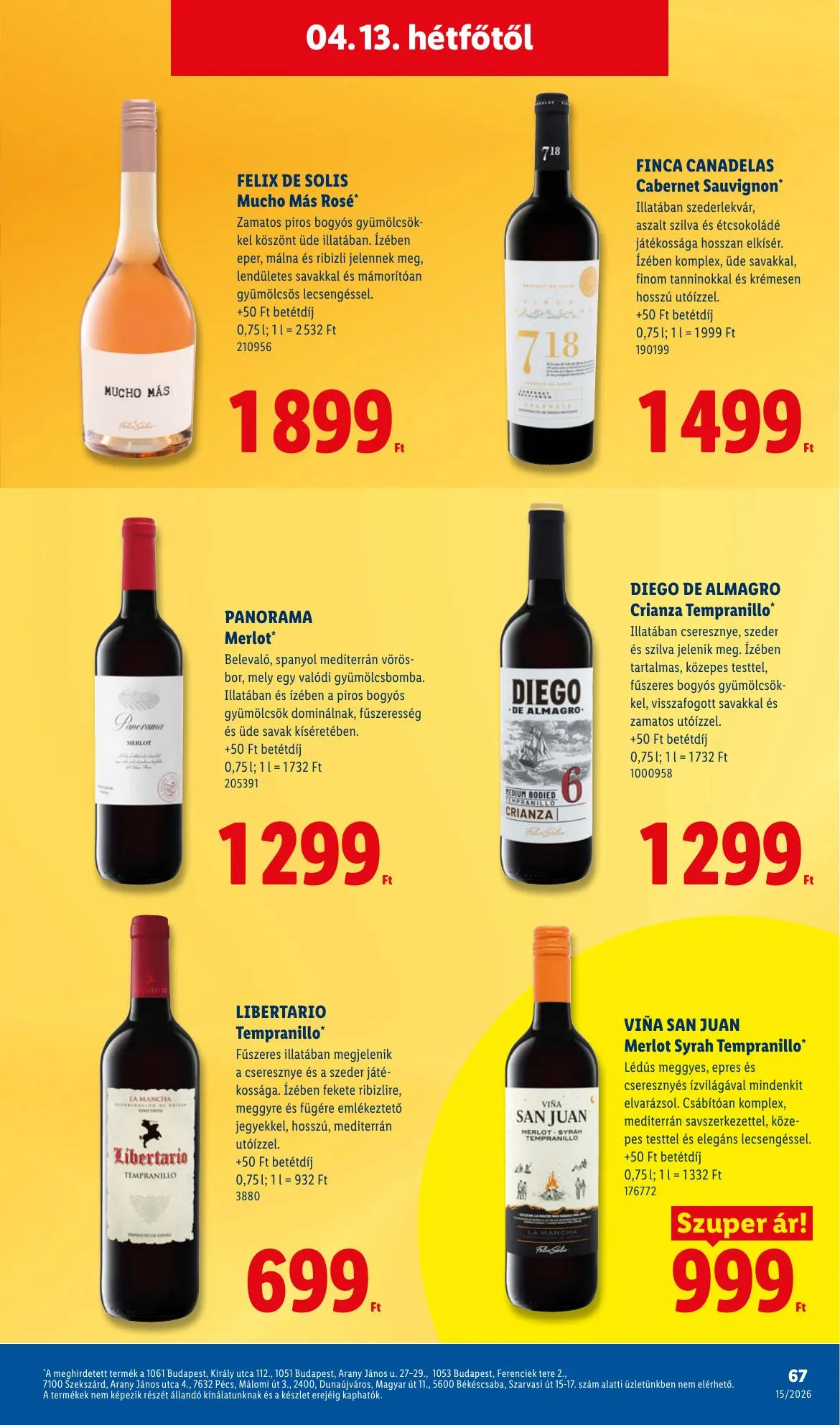 Lidl akciós újság 04.09–04.15 – 67. oldal