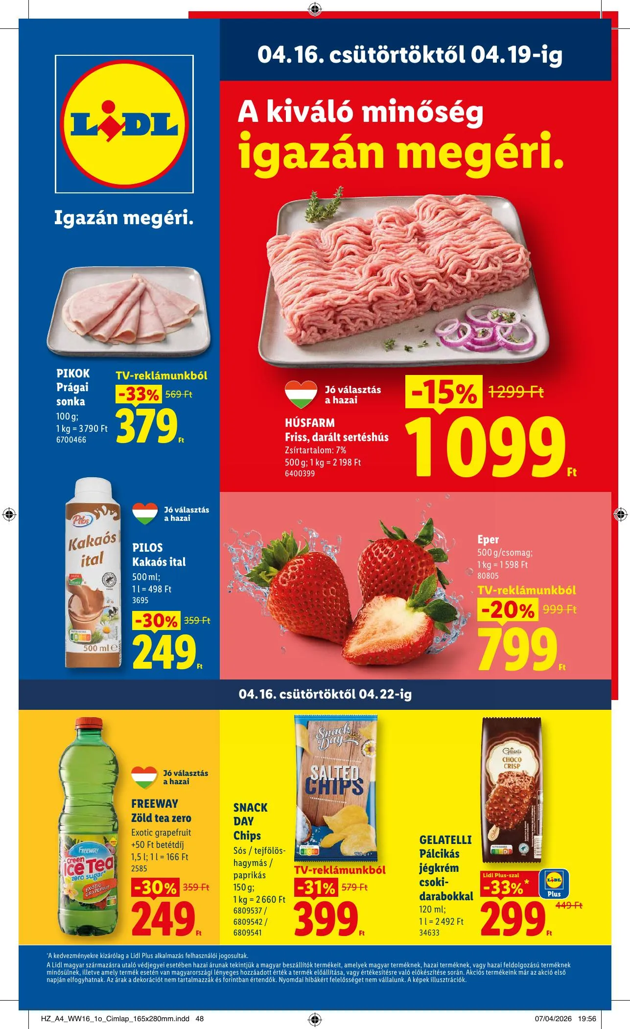 Lidl akciós újság 04.16–04.22