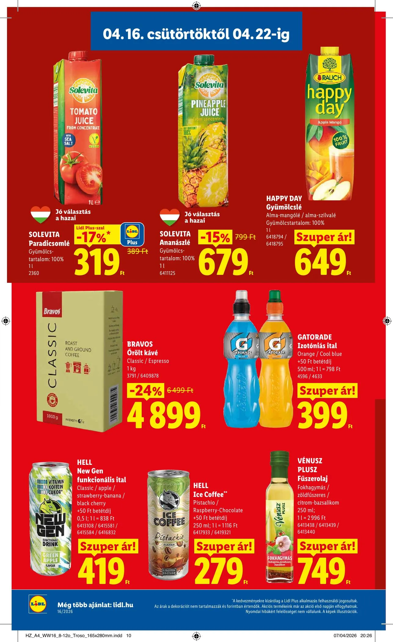 Lidl akciós újság 04.16–04.22 – 10. oldal