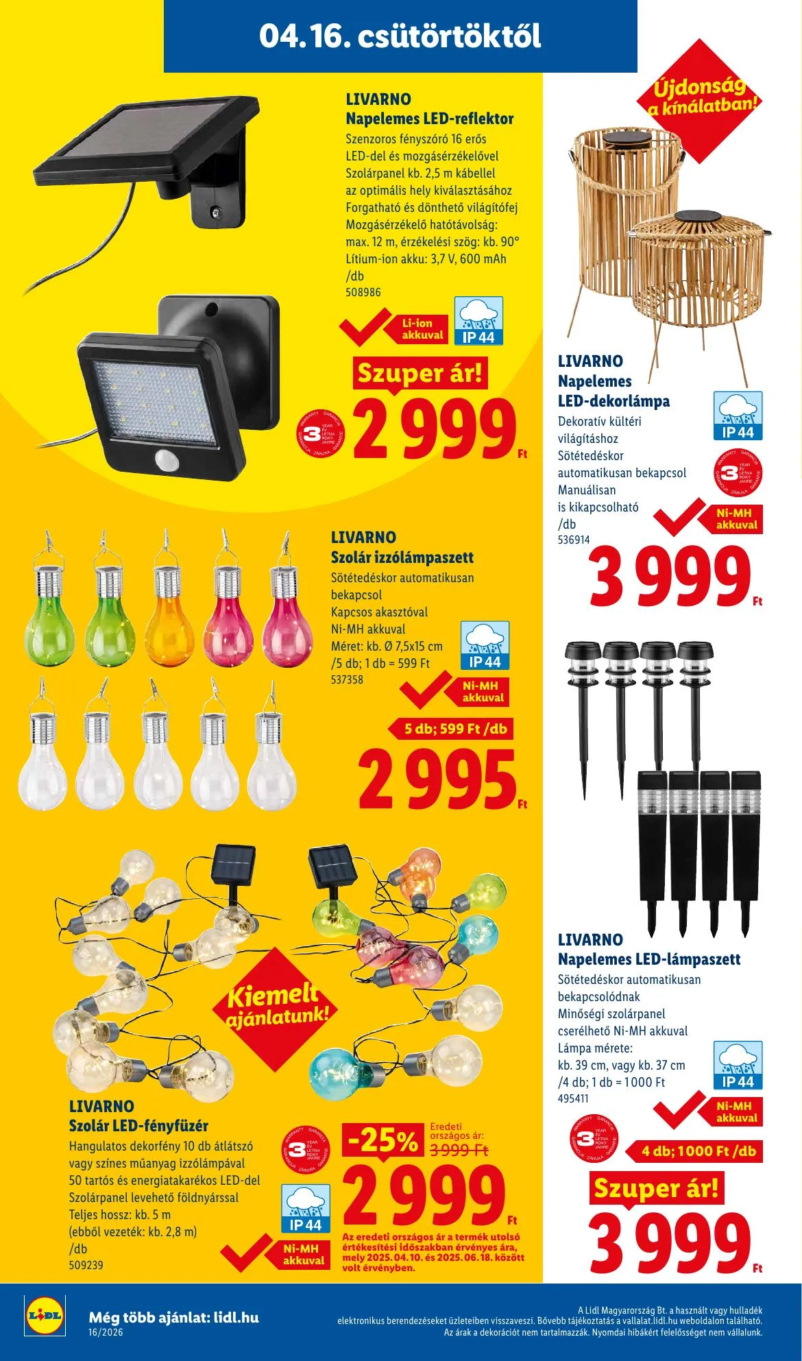 Lidl akciós újság 04.16–04.22 – 22. oldal