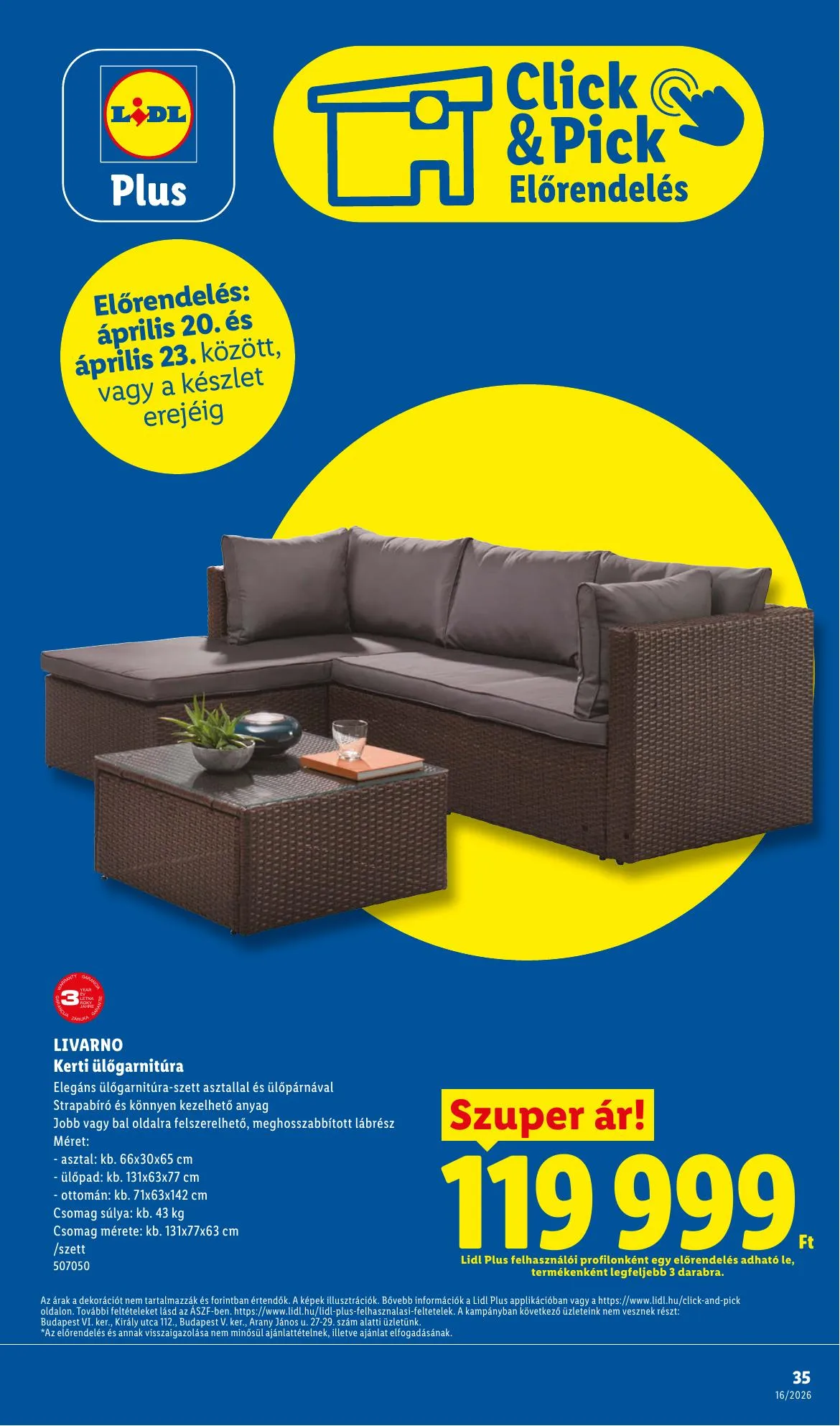 Lidl akciós újság 04.16–04.22 – 35. oldal