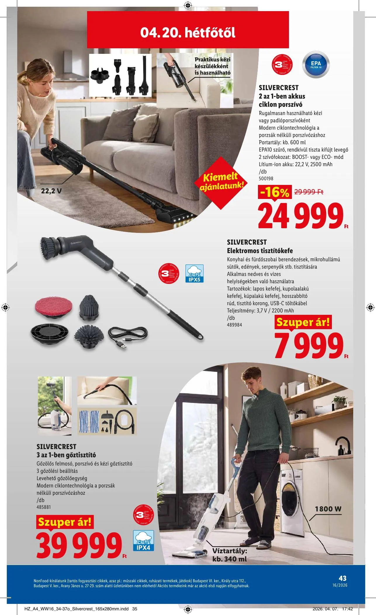 Lidl akciós újság 04.16–04.22 – 43. oldal