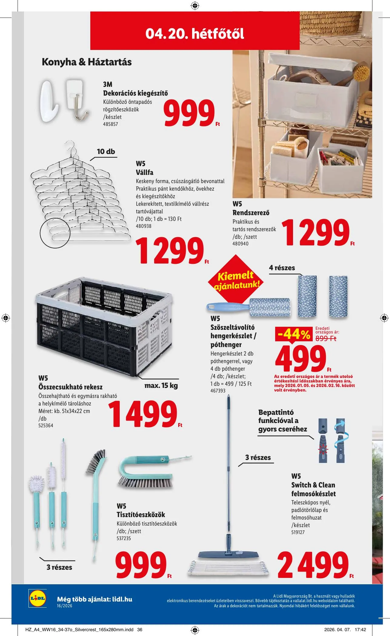 Lidl akciós újság 04.16–04.22 – 44. oldal