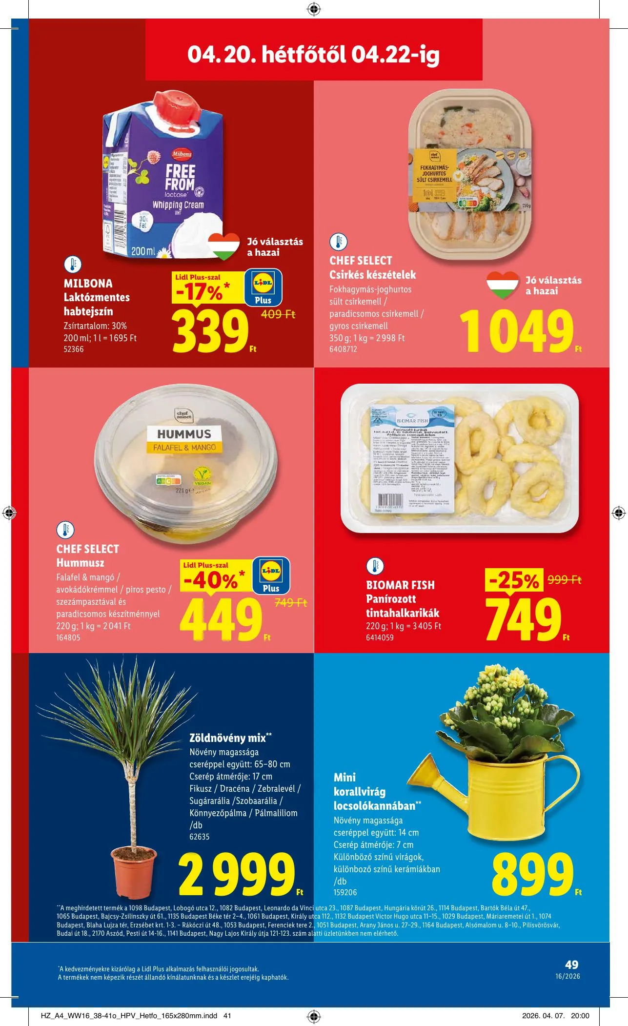 Lidl akciós újság 04.16–04.22 – 49. oldal