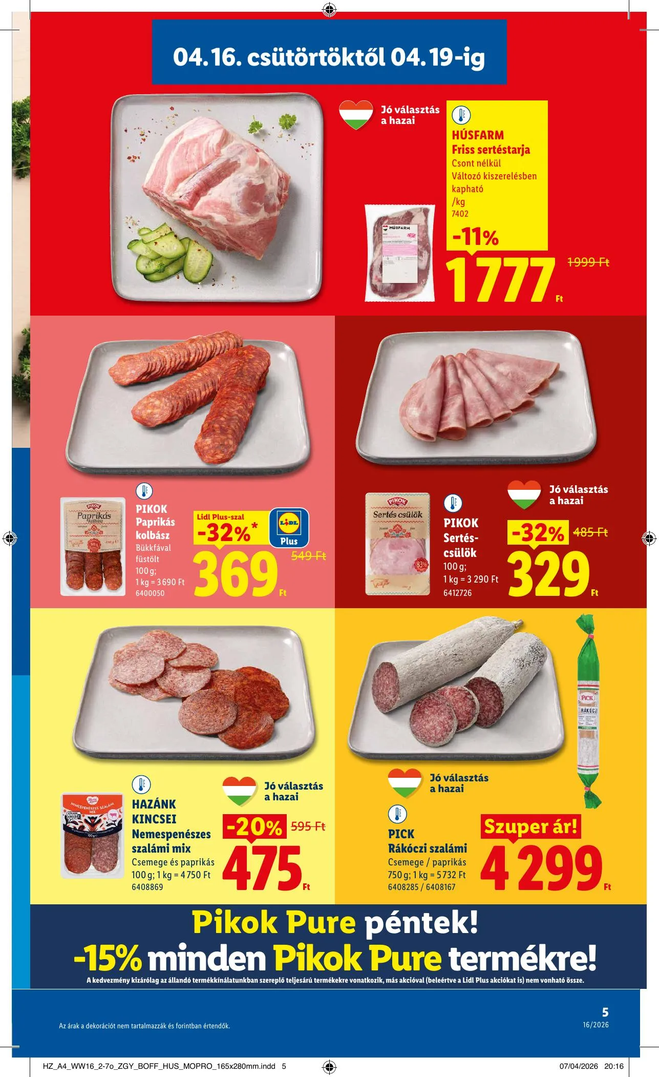 Lidl akciós újság 04.16–04.22 – 5. oldal