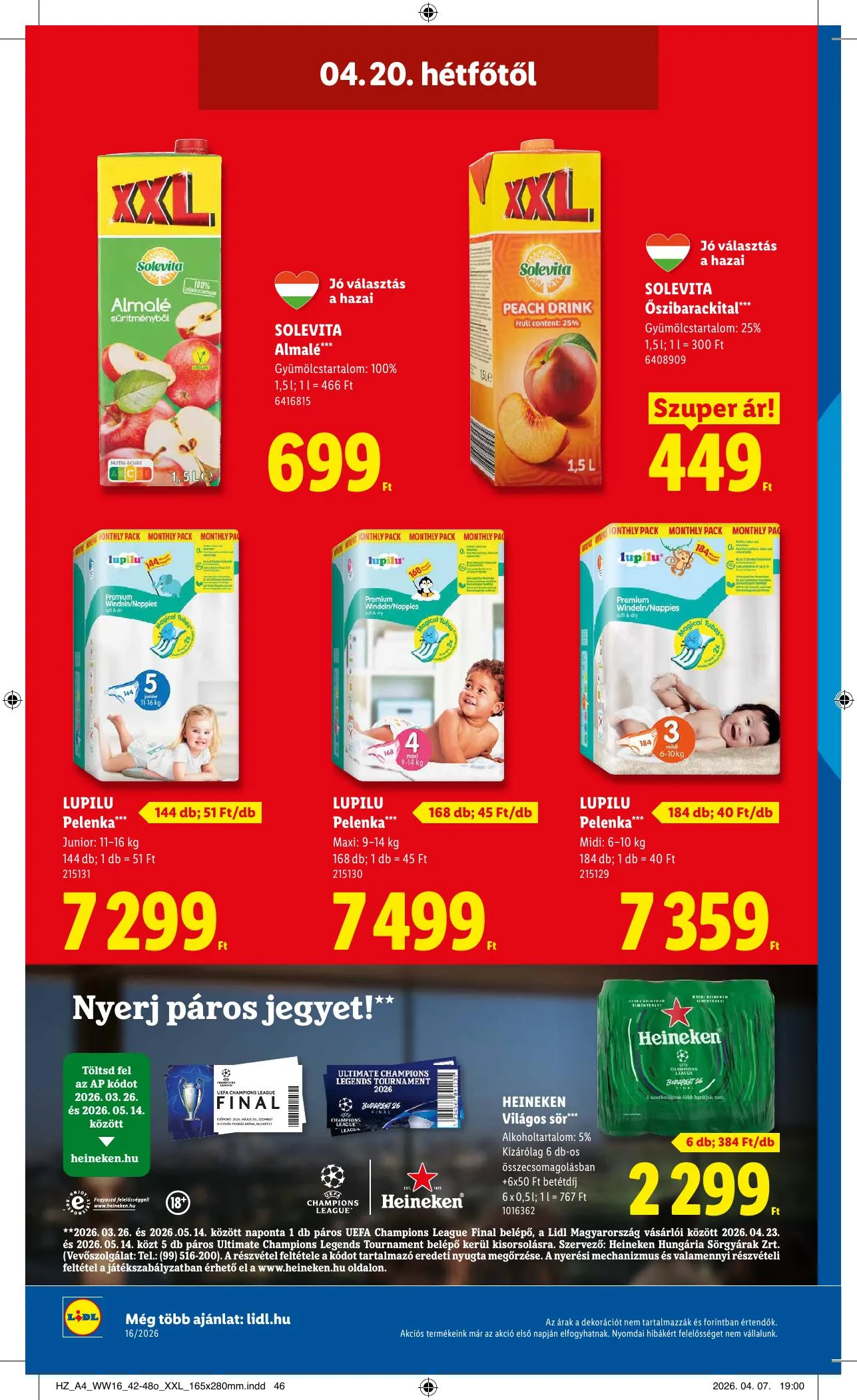 Lidl akciós újság 04.16–04.22 – 56. oldal