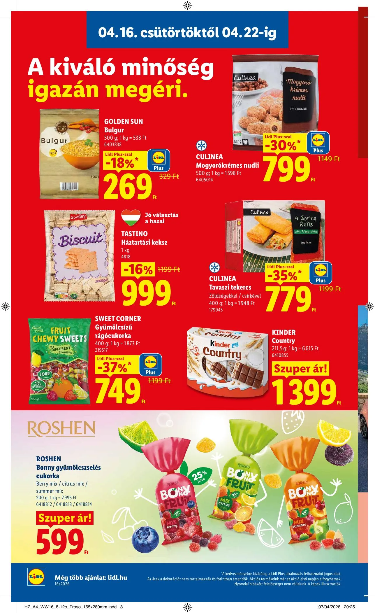 Lidl akciós újság 04.16–04.22 – 8. oldal