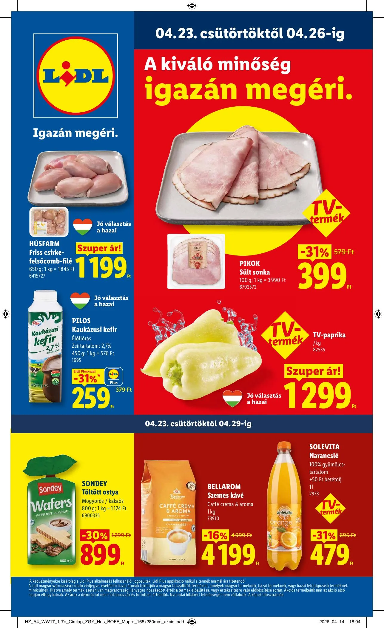 Lidl akciós újság 04.23–04.29