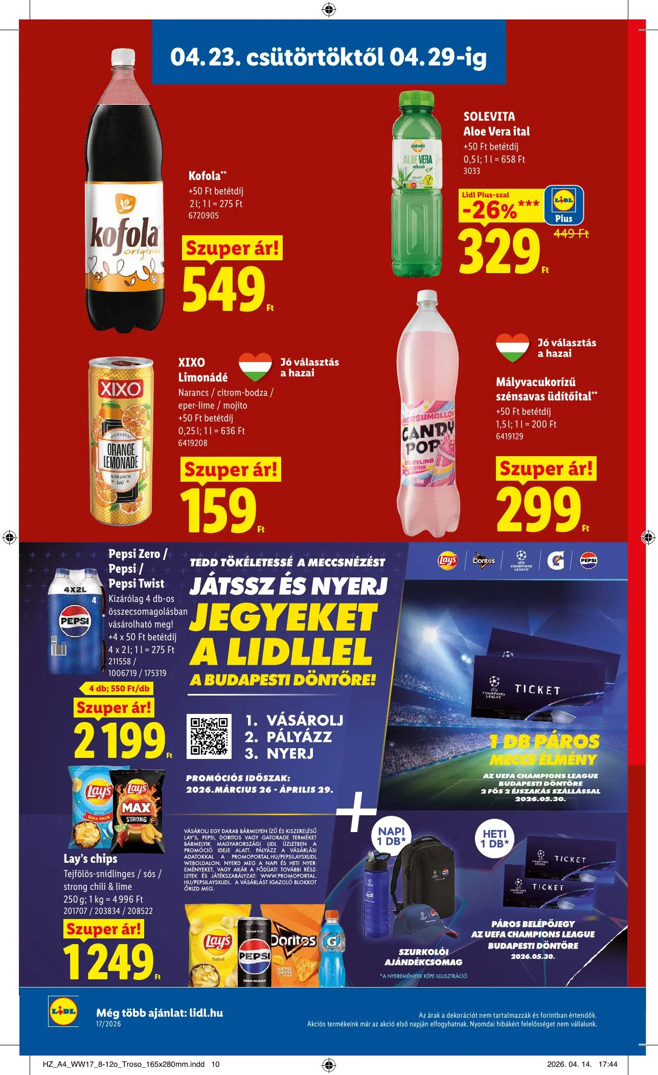 Lidl akciós újság 04.23–04.29 – 10. oldal