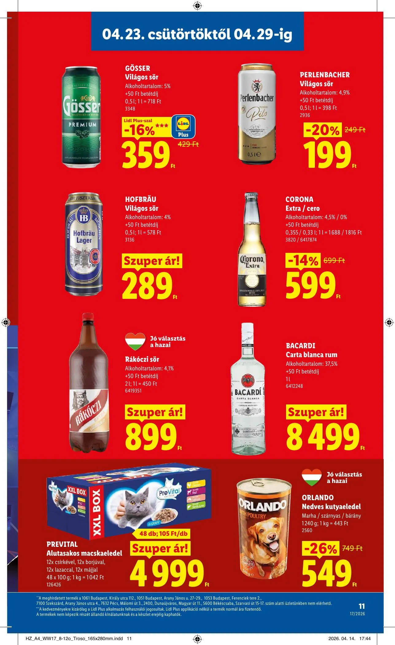 Lidl akciós újság 04.23–04.29 – 11. oldal