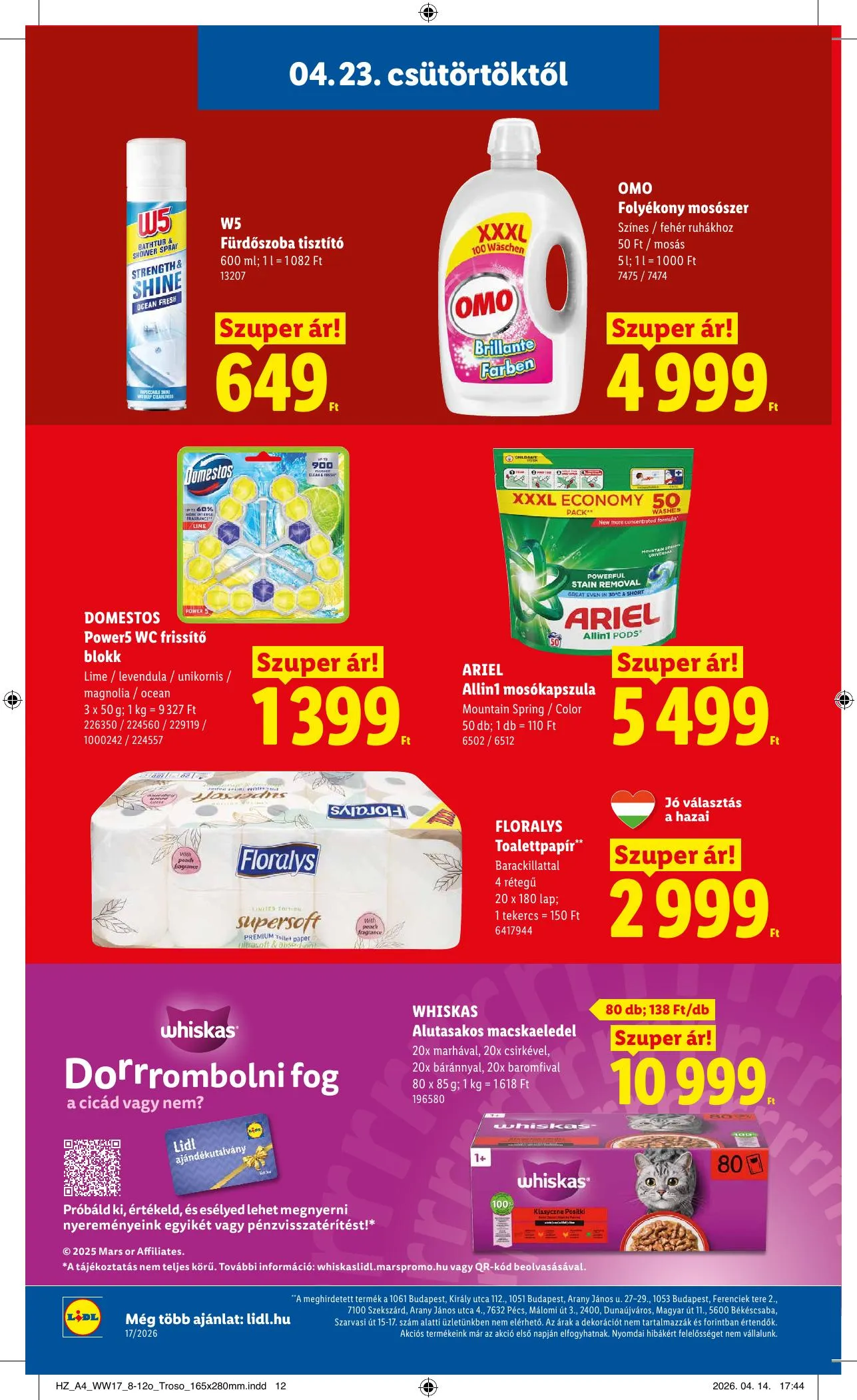 Lidl akciós újság 04.23–04.29 – 12. oldal