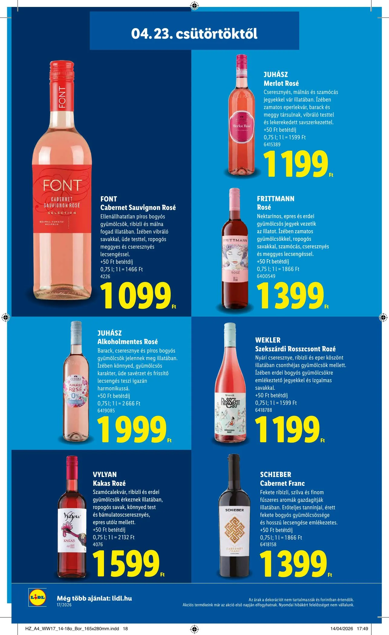 Lidl akciós újság 04.23–04.29 – 18. oldal