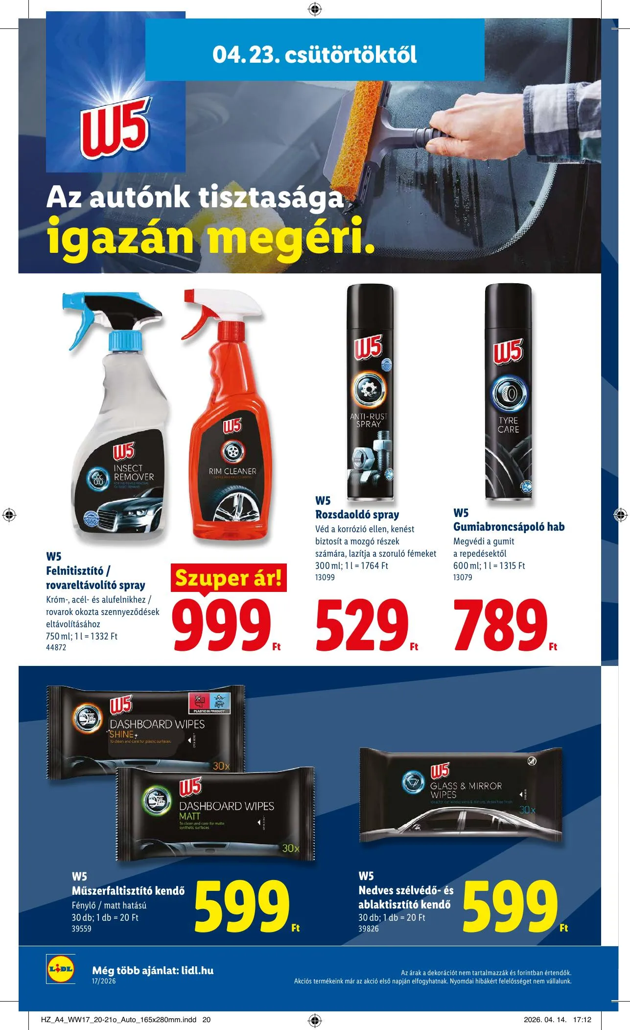 Lidl akciós újság 04.23–04.29 – 20. oldal