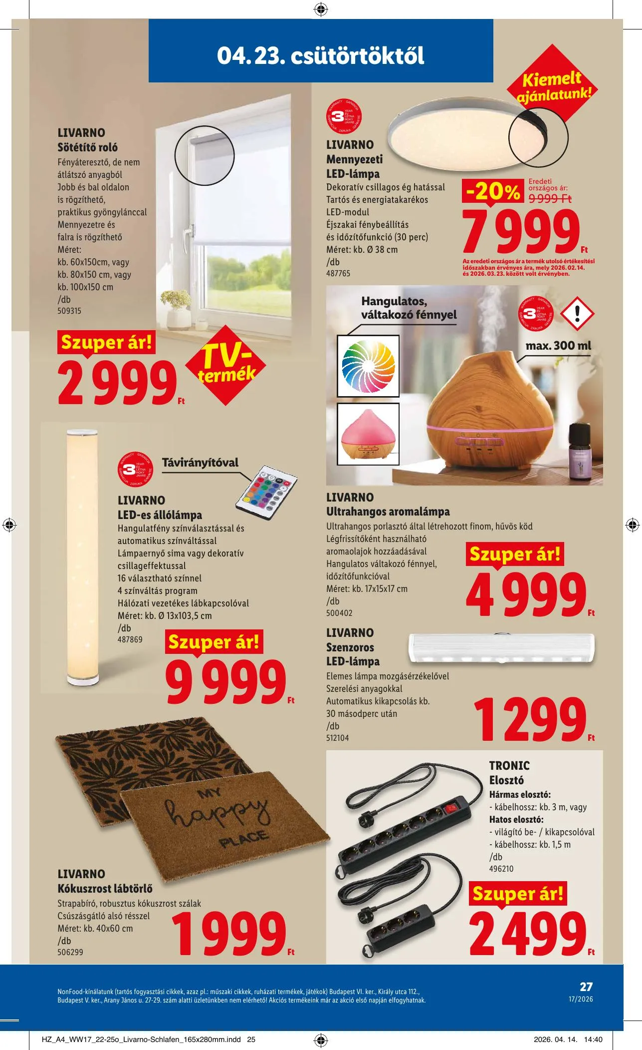 Lidl akciós újság 04.23–04.29 – 27. oldal