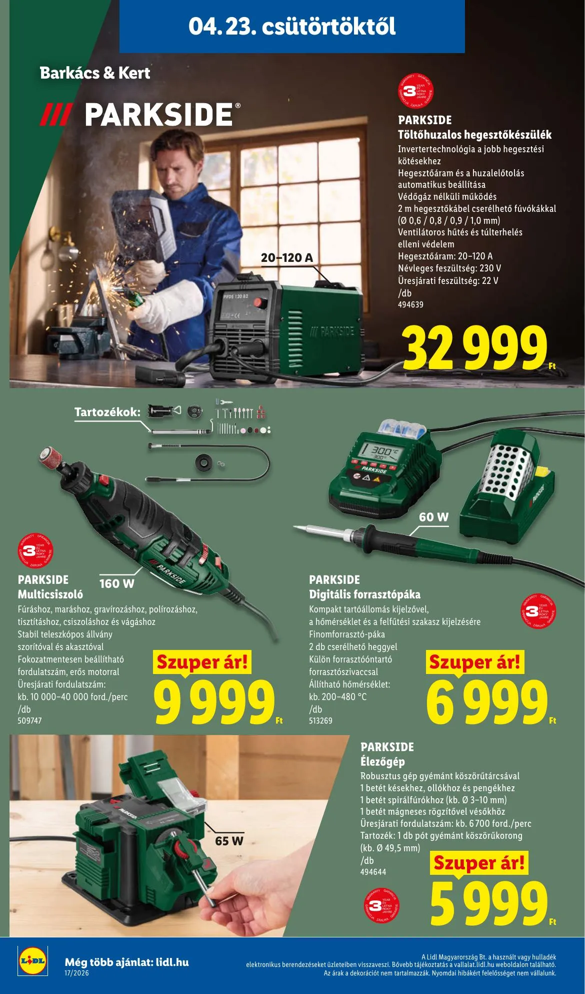Lidl akciós újság 04.23–04.29 – 32. oldal