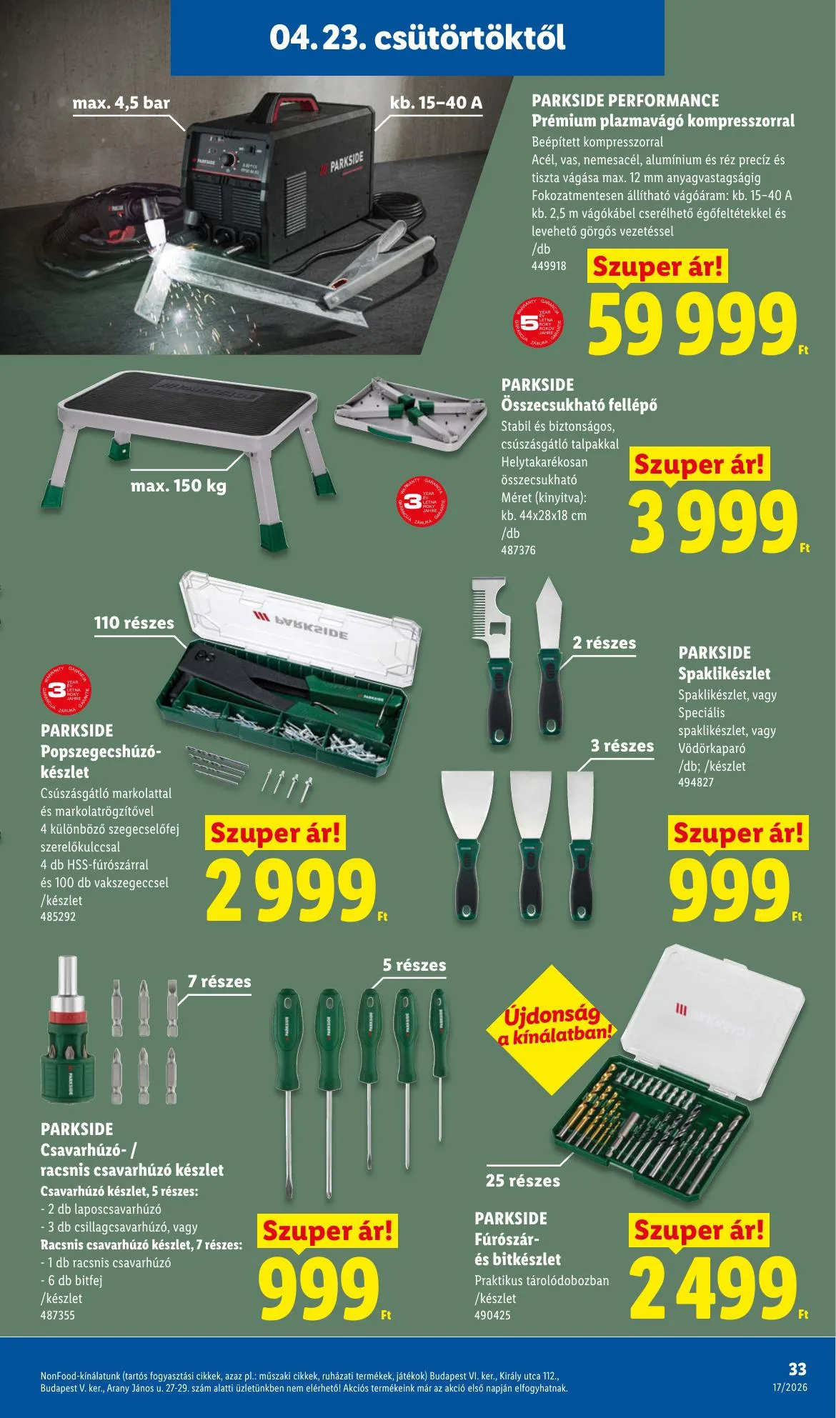 Lidl akciós újság 04.23–04.29 – 33. oldal