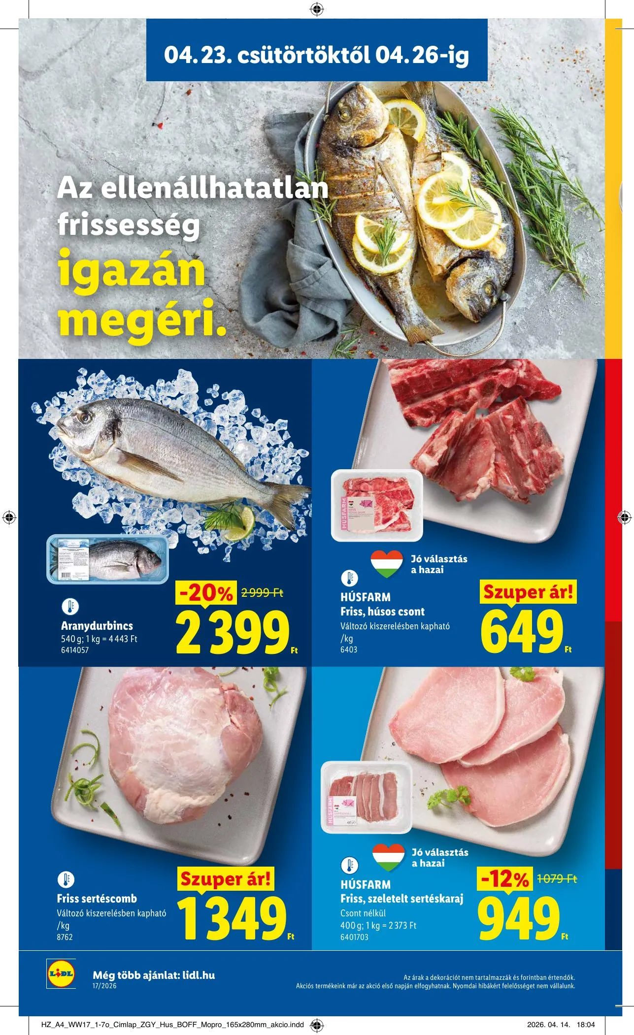 Lidl akciós újság 04.23–04.29 – 4. oldal
