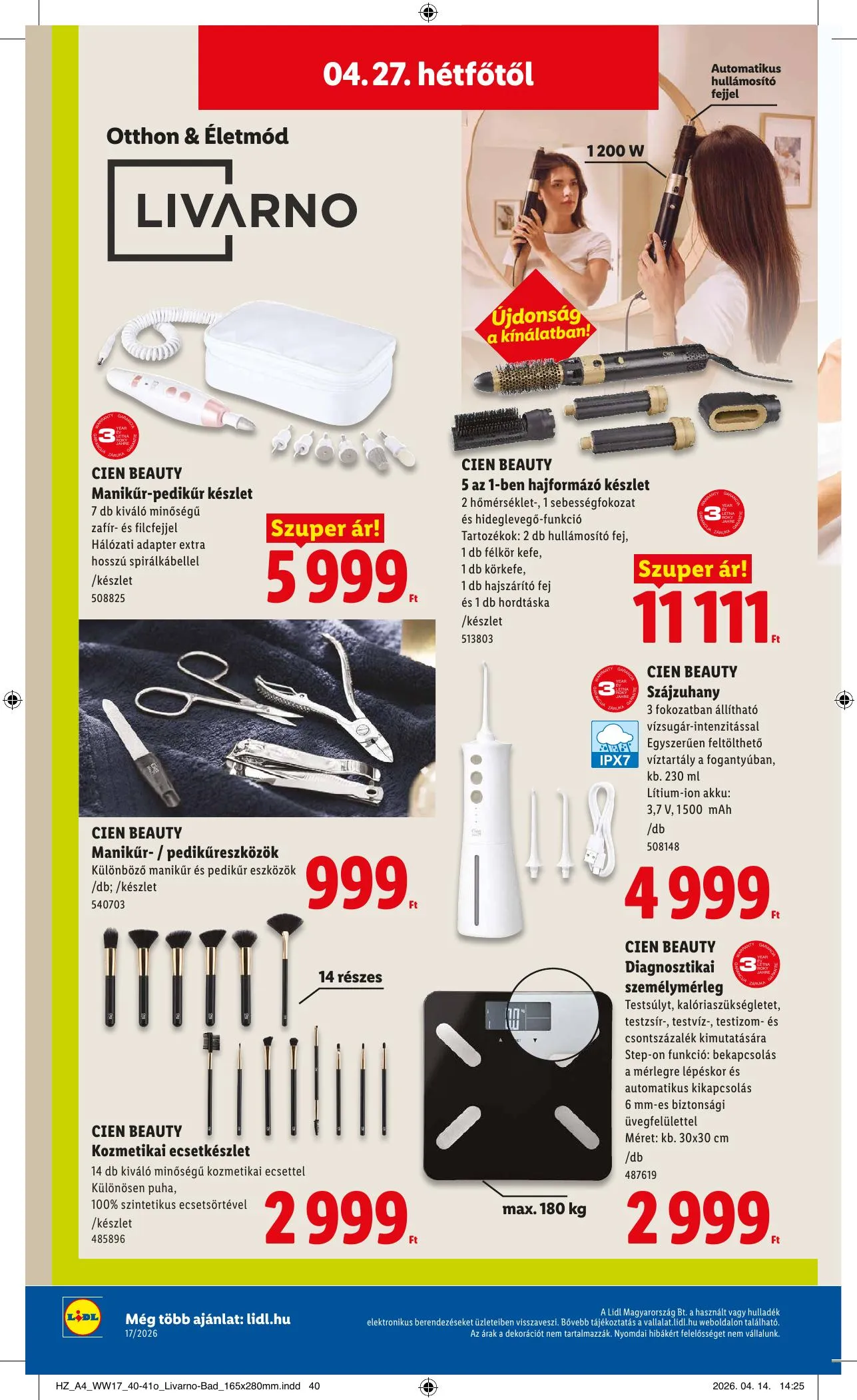 Lidl akciós újság 04.23–04.29 – 48. oldal
