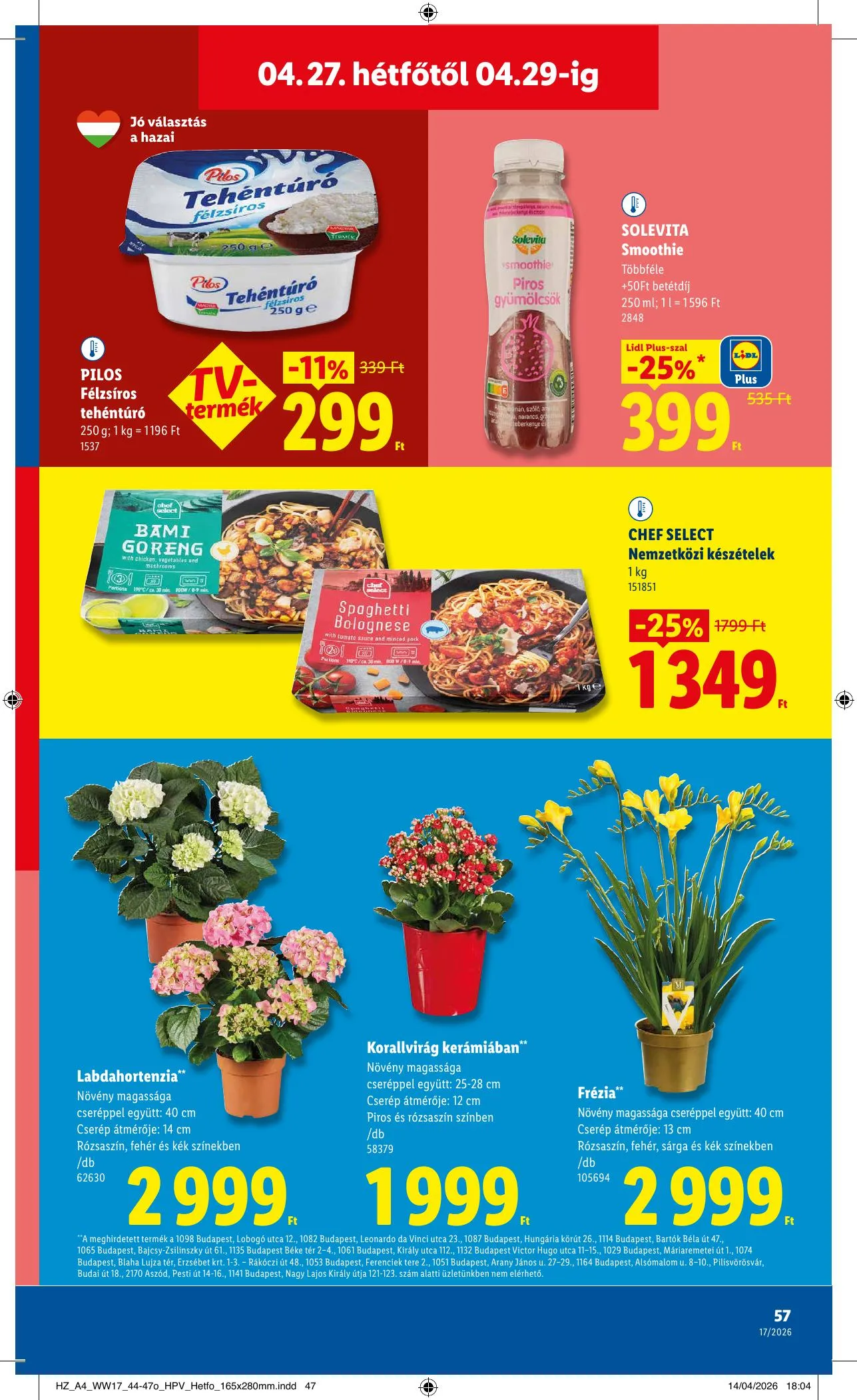 Lidl akciós újság 04.23–04.29 – 57. oldal