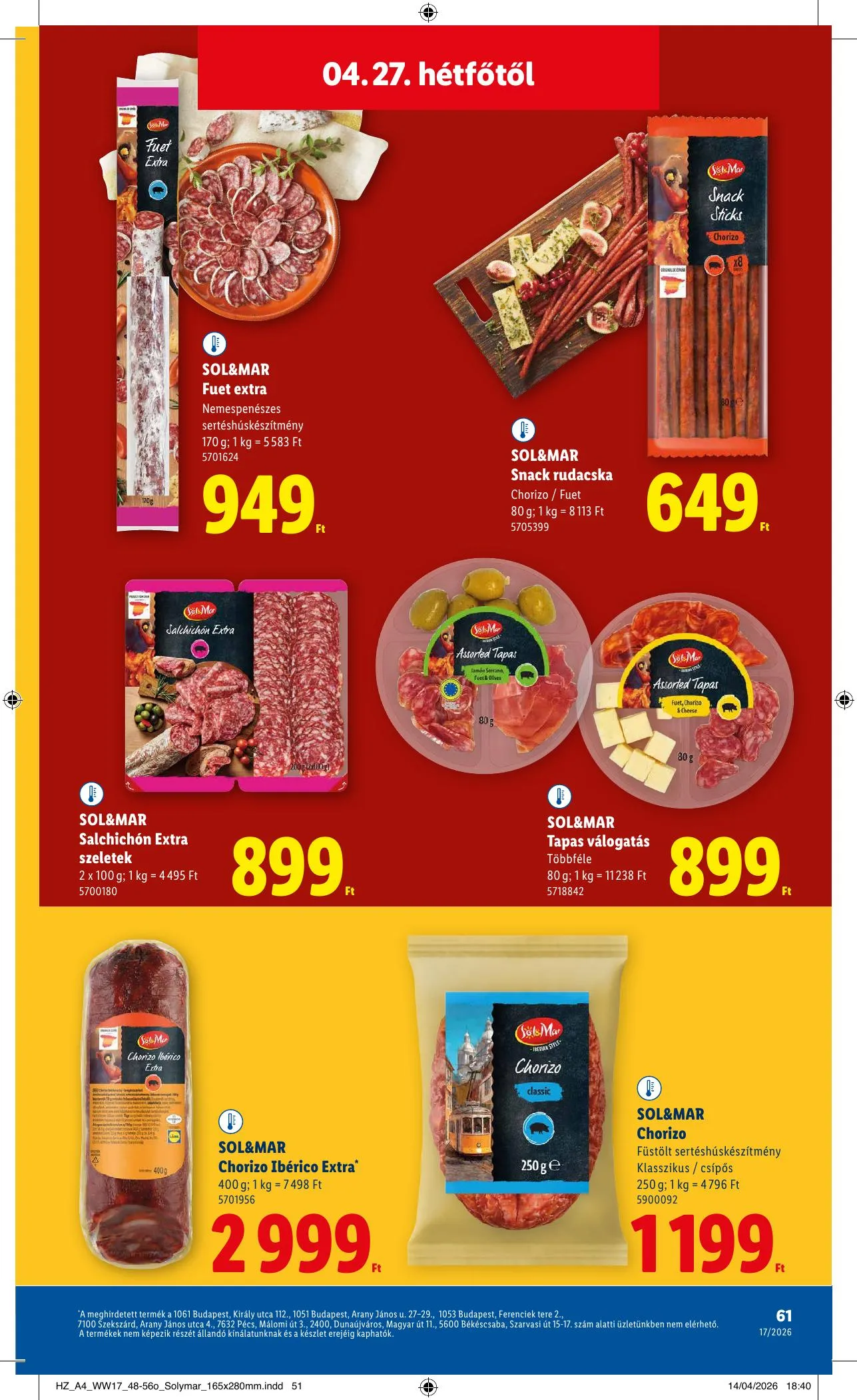 Lidl akciós újság 04.23–04.29 – 61. oldal